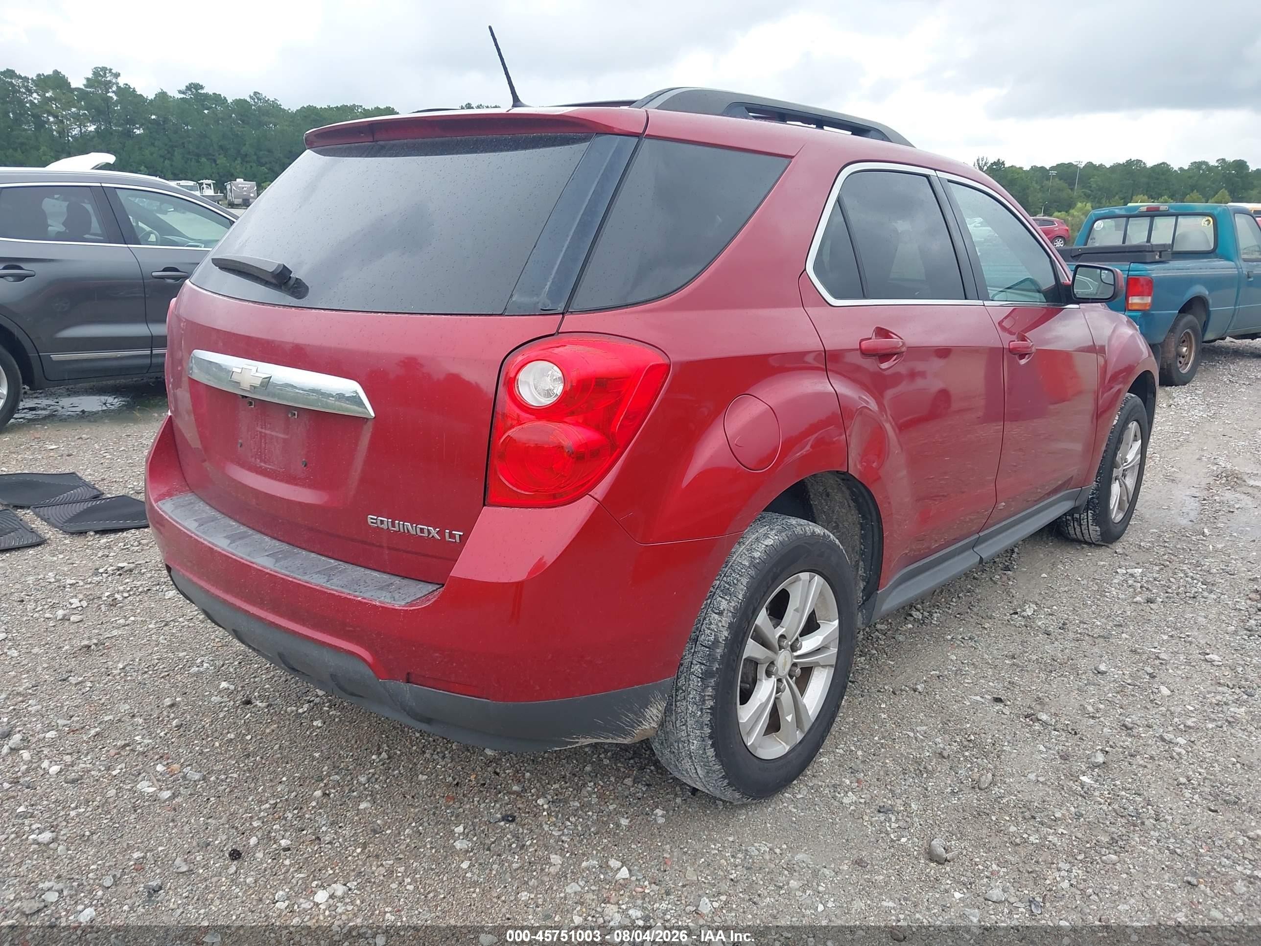 2014 Chevrolet Equinox Lt Red vin: 2GNALBEK1E6101023