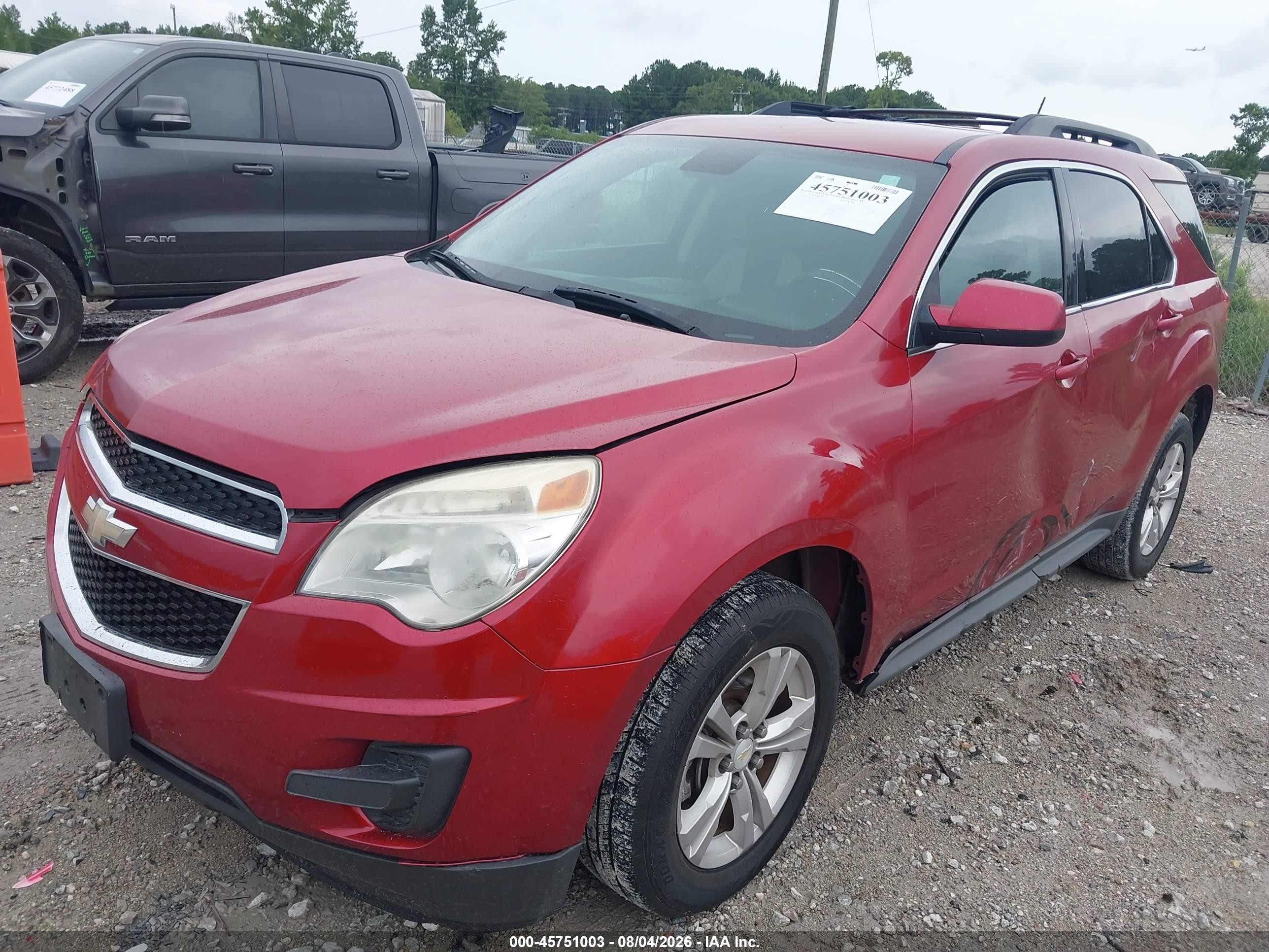 2014 Chevrolet Equinox Lt Red vin: 2GNALBEK1E6101023
