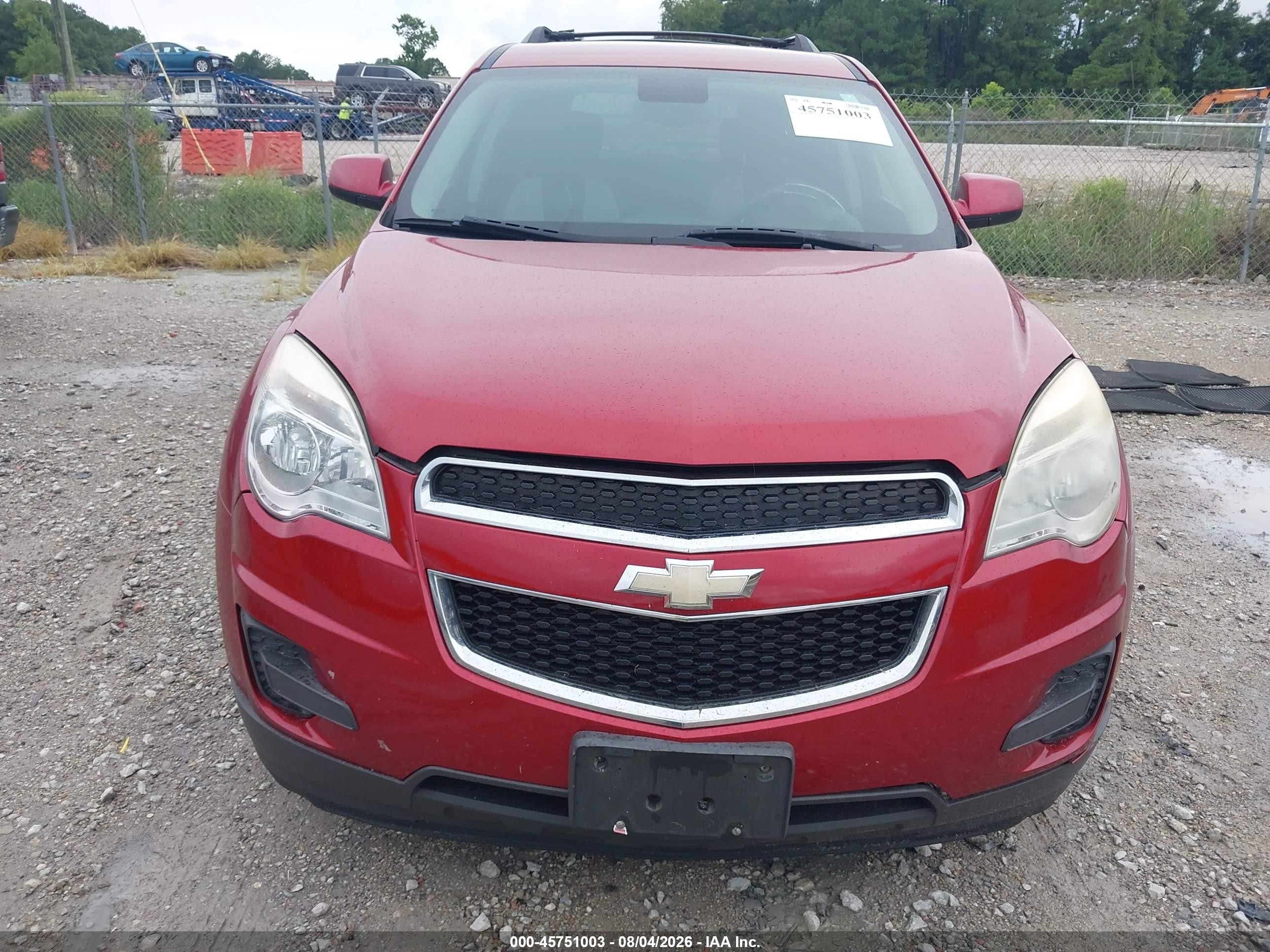 2014 Chevrolet Equinox Lt Red vin: 2GNALBEK1E6101023