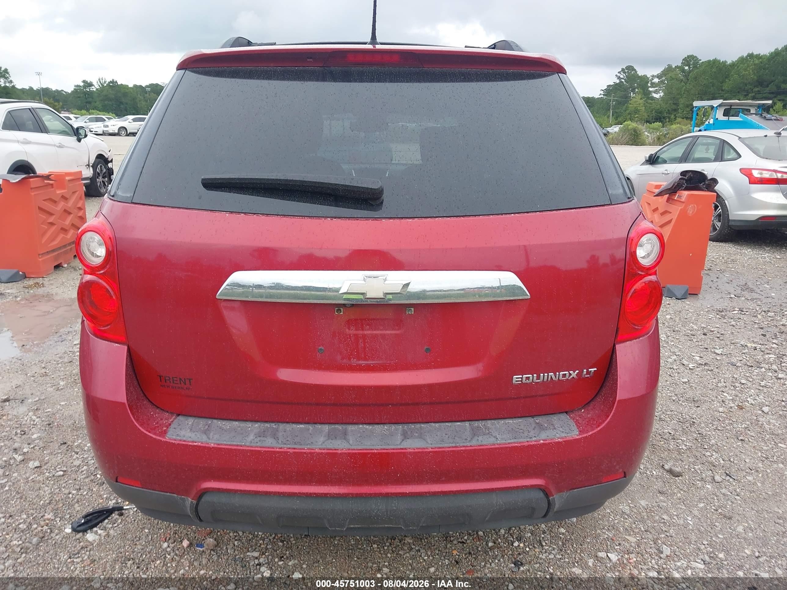 2014 Chevrolet Equinox Lt Red vin: 2GNALBEK1E6101023