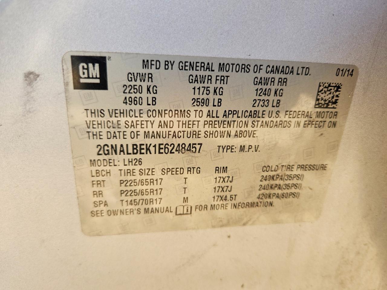 2014 Chevrolet Equinox Lt Silver vin: 2GNALBEK1E6248457