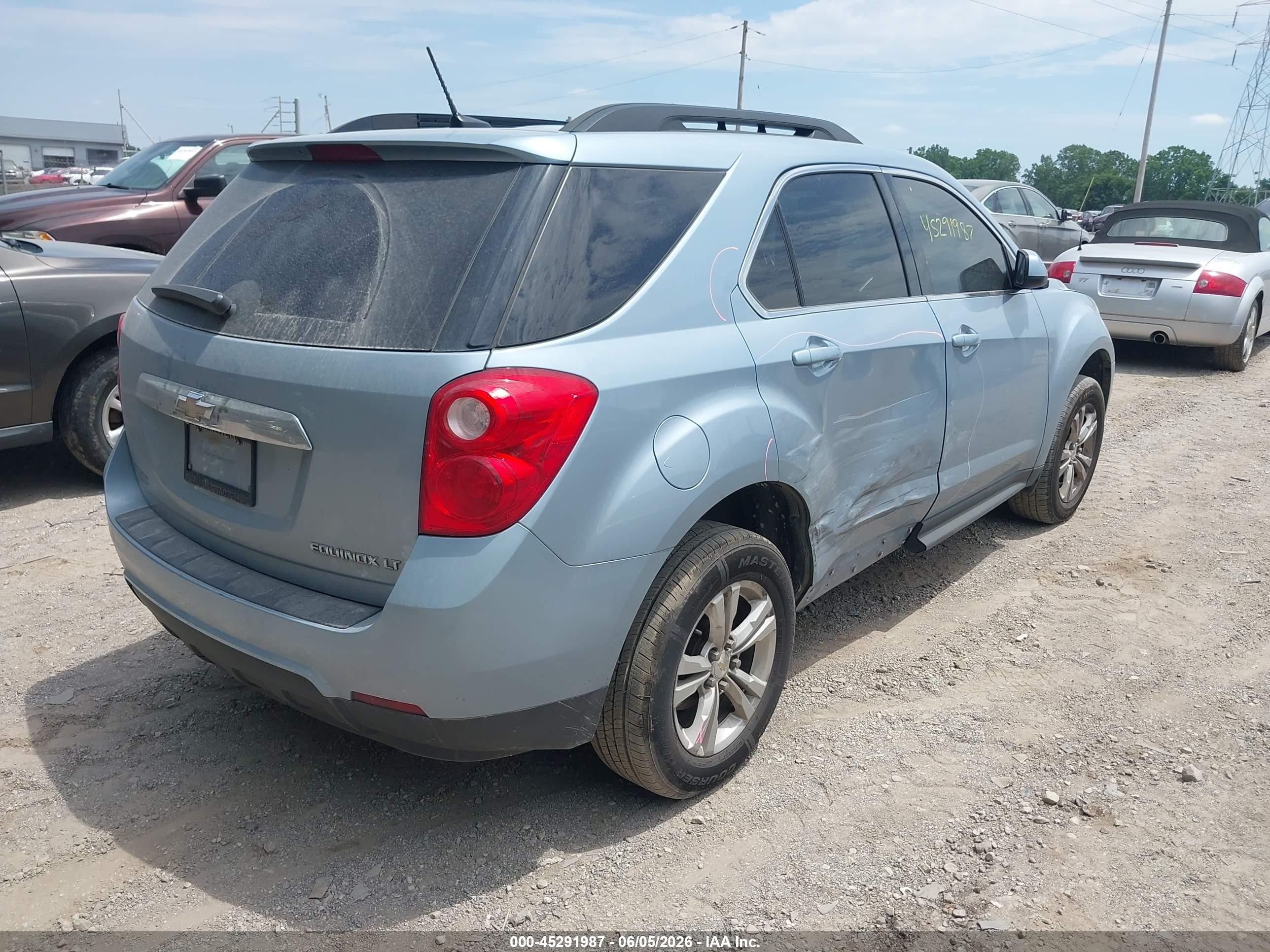 2014 Chevrolet Equinox 1lt Blue vin: 2GNALBEK1E6251116