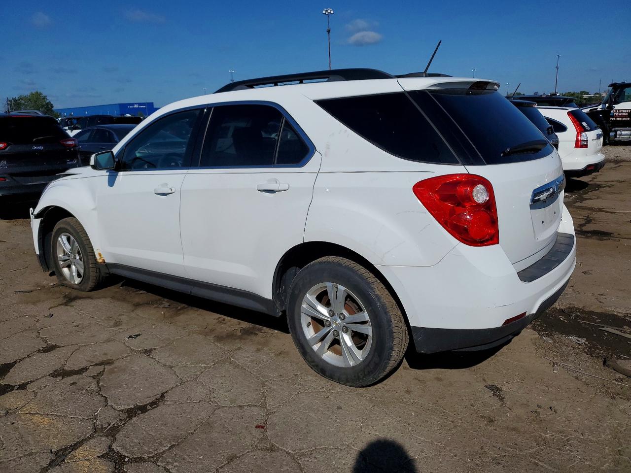 2015 Chevrolet Equinox Lt White vin: 2GNALBEK1F6279404