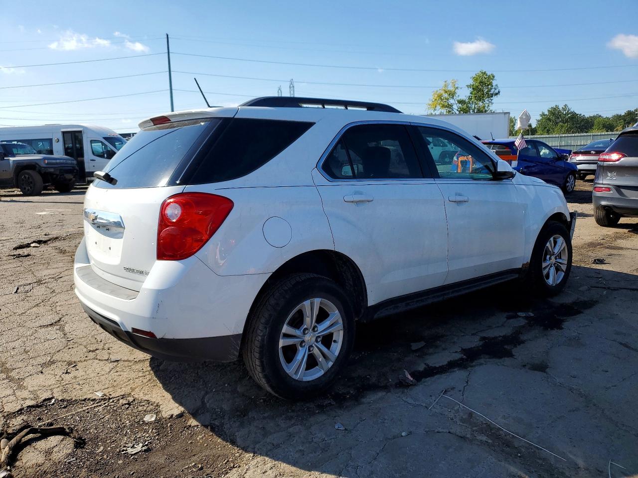 2015 Chevrolet Equinox Lt White vin: 2GNALBEK1F6279404