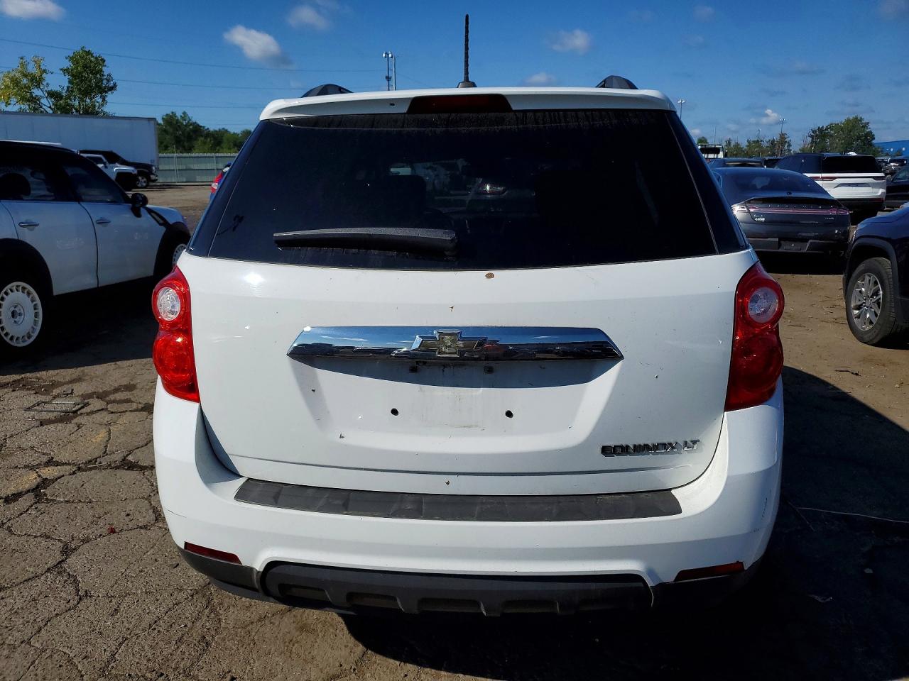 2015 Chevrolet Equinox Lt White vin: 2GNALBEK1F6279404
