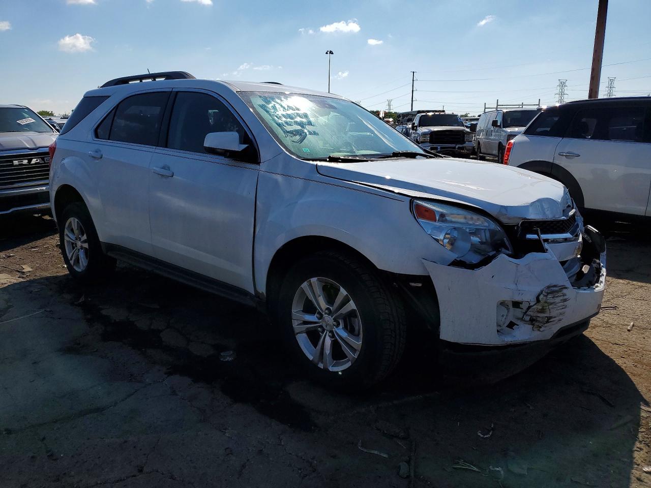 2015 Chevrolet Equinox Lt White vin: 2GNALBEK1F6279404