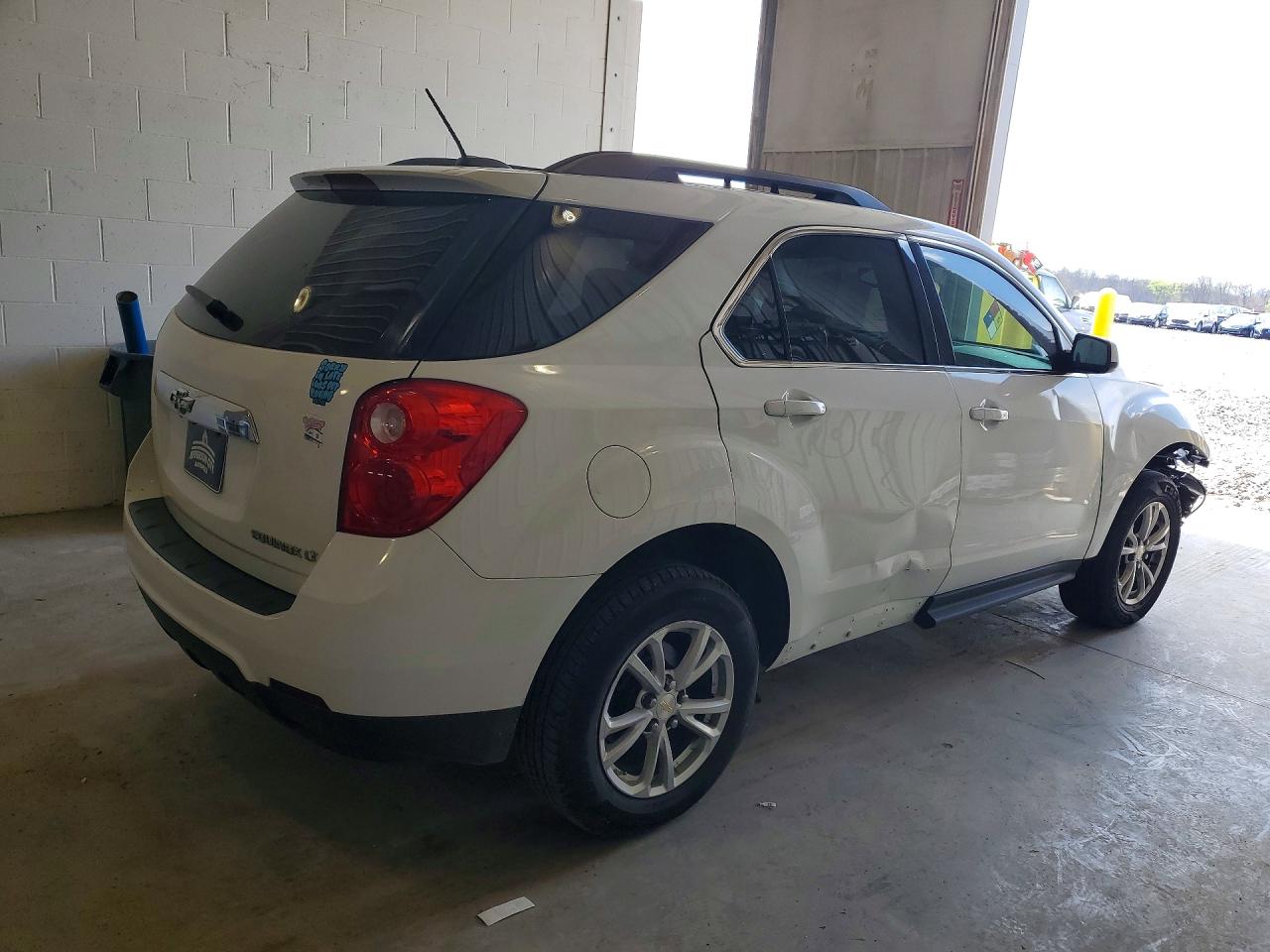 2015 Chevrolet Equinox Lt White vin: 2GNALBEK1F6340797