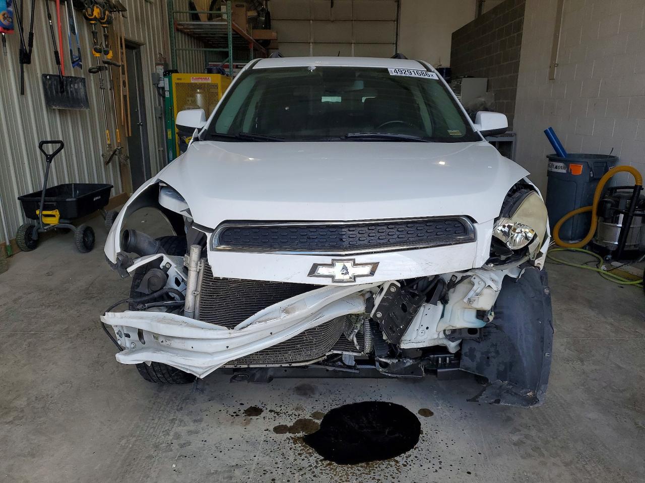 2015 Chevrolet Equinox Lt White vin: 2GNALBEK1F6340797