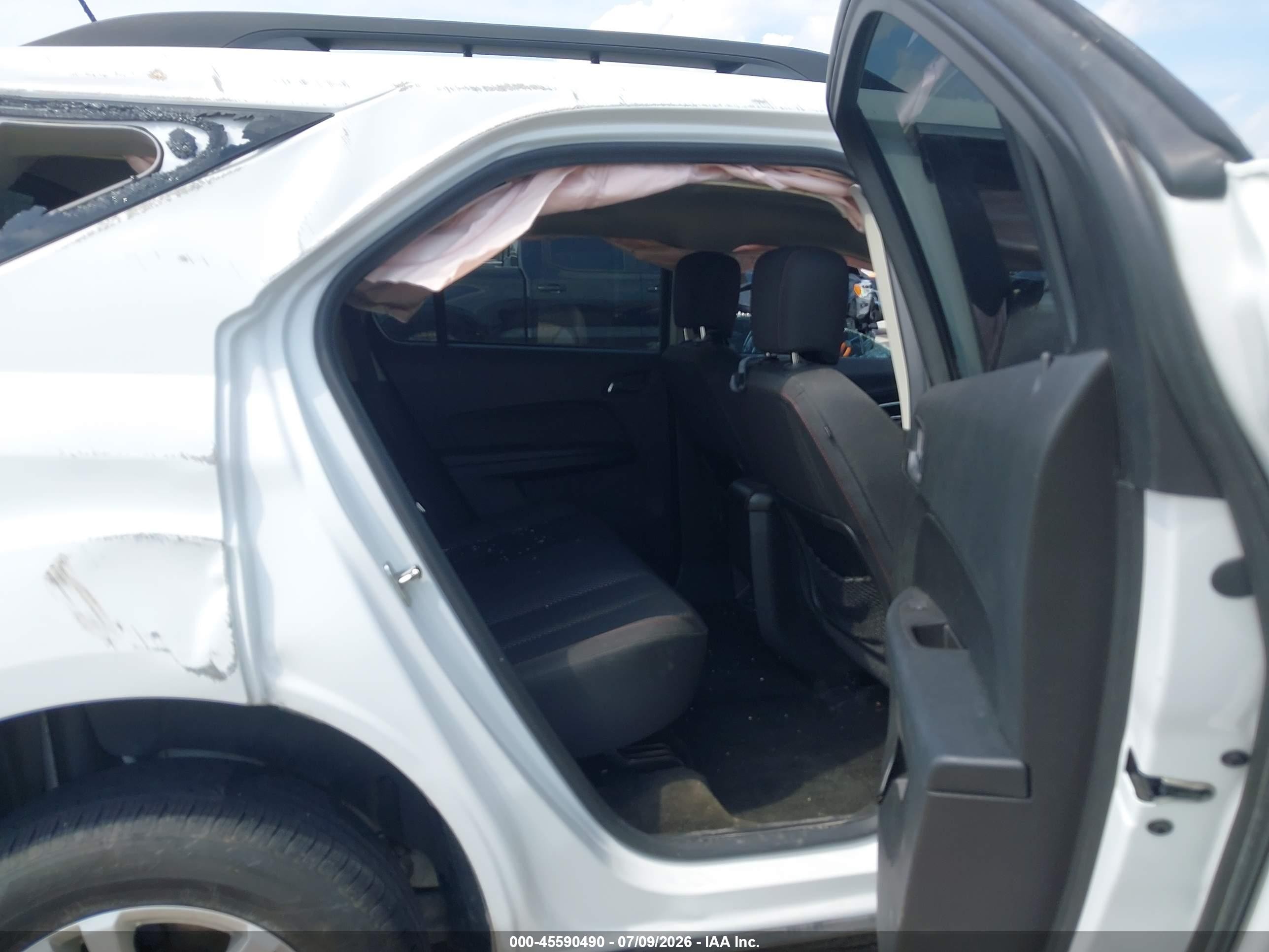 2015 Chevrolet Equinox Lt White vin: 2GNALBEK1F6384069