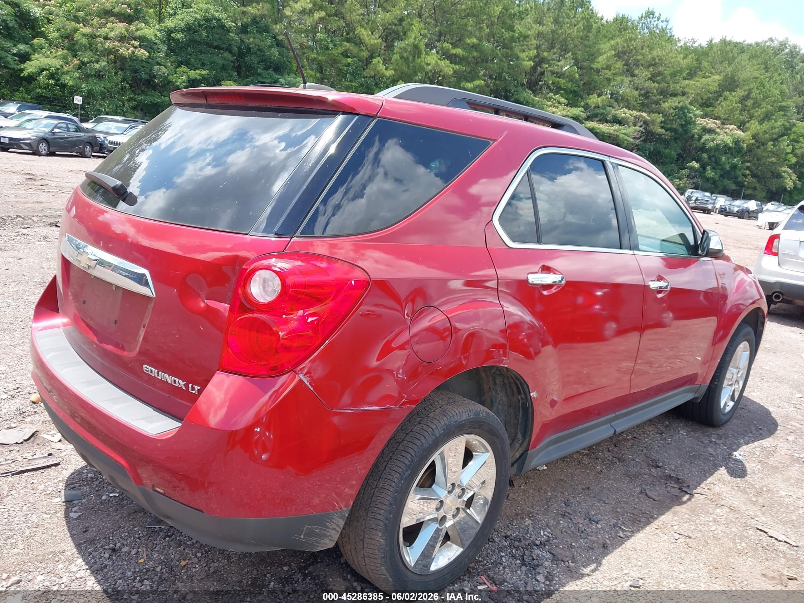 2015 Chevrolet Equinox 1lt Red vin: 2GNALBEK1F6426840
