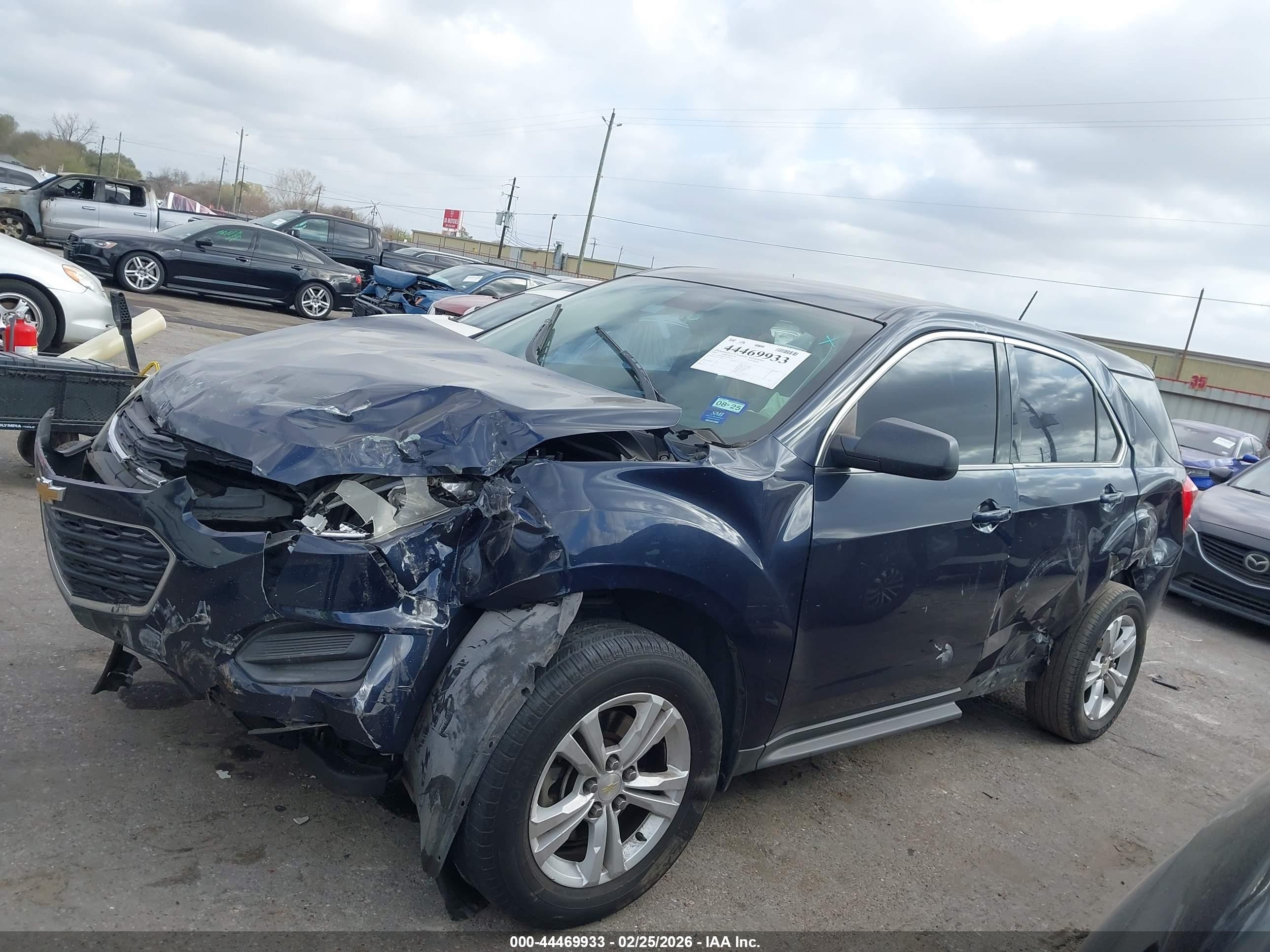 2017 Chevrolet Equinox Ls Blue vin: 2GNALBEK1H1504212