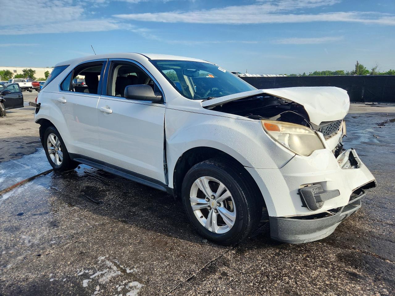 2012 Chevrolet Equinox Ls White vin: 2GNALBEK2C1109240
