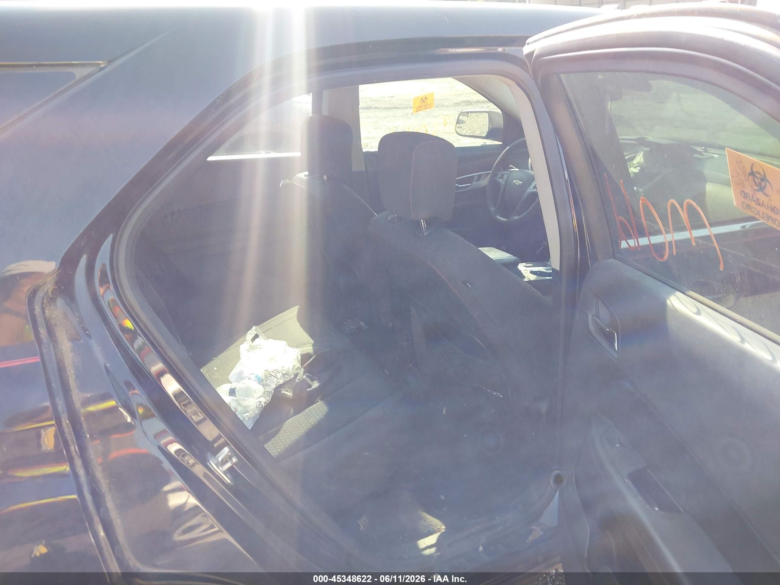 2012 Chevrolet Equinox Ls Black vin: 2GNALBEK2C6182191