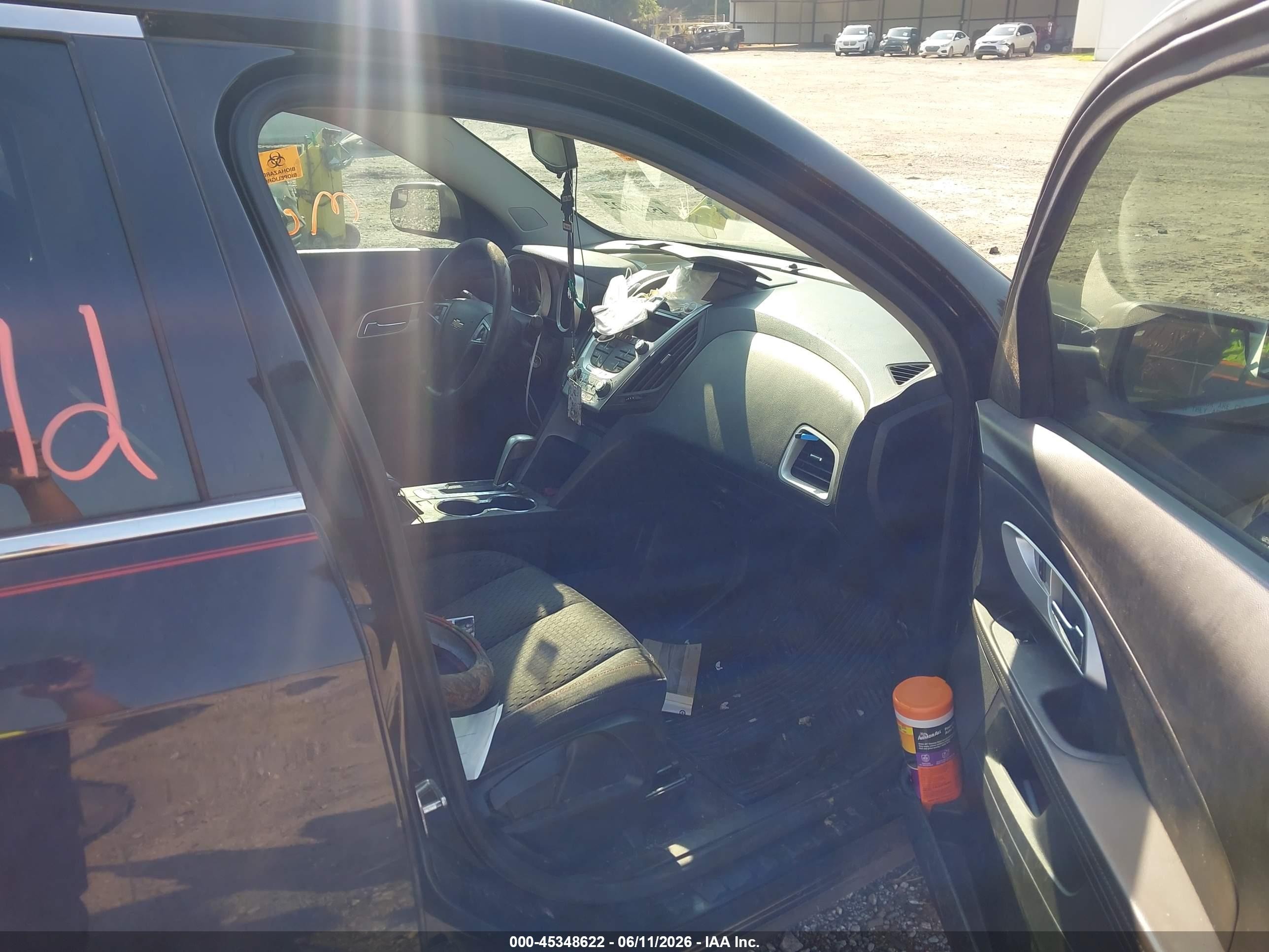 2012 Chevrolet Equinox Ls Black vin: 2GNALBEK2C6182191