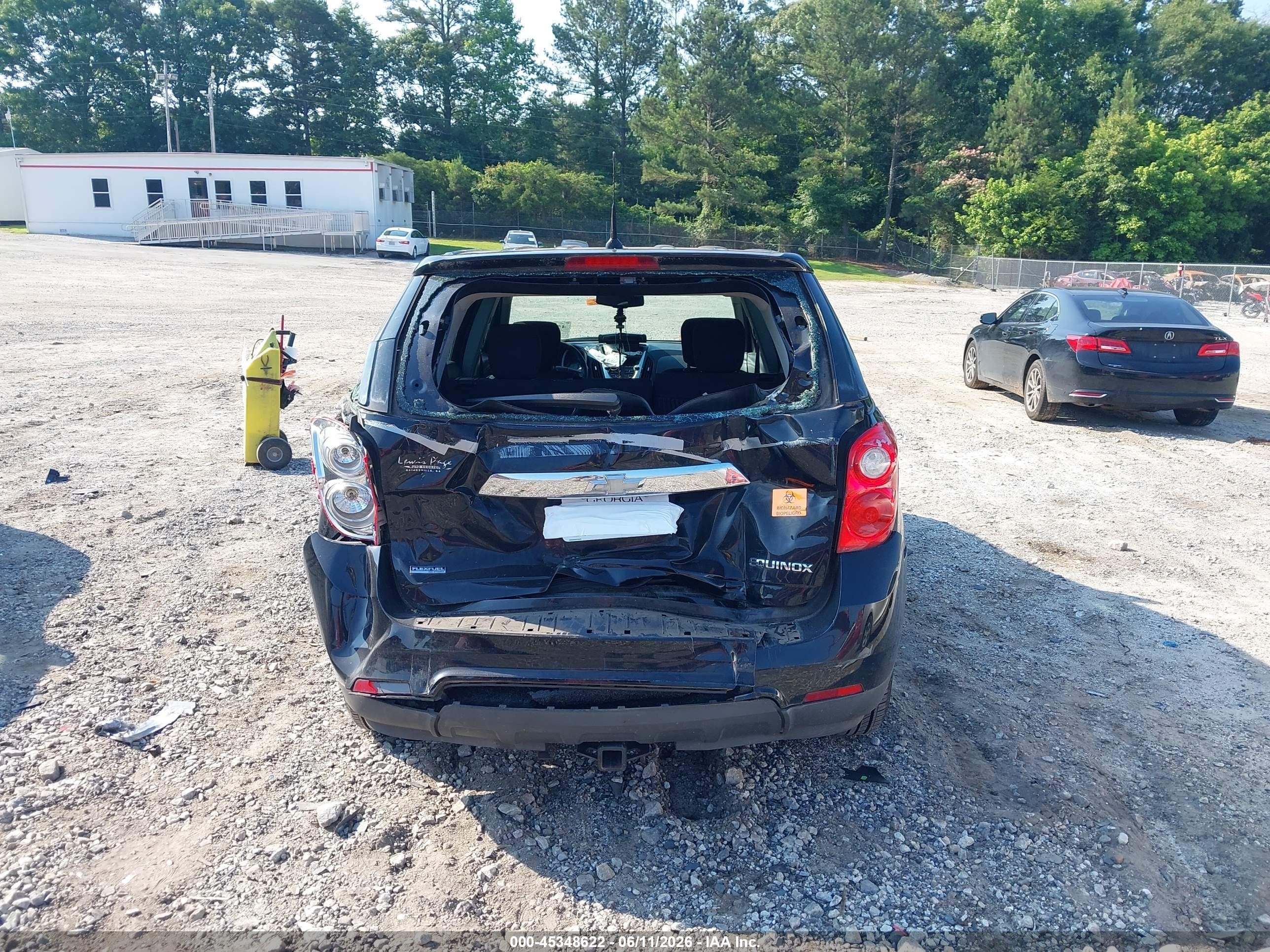 2012 Chevrolet Equinox Ls Black vin: 2GNALBEK2C6182191