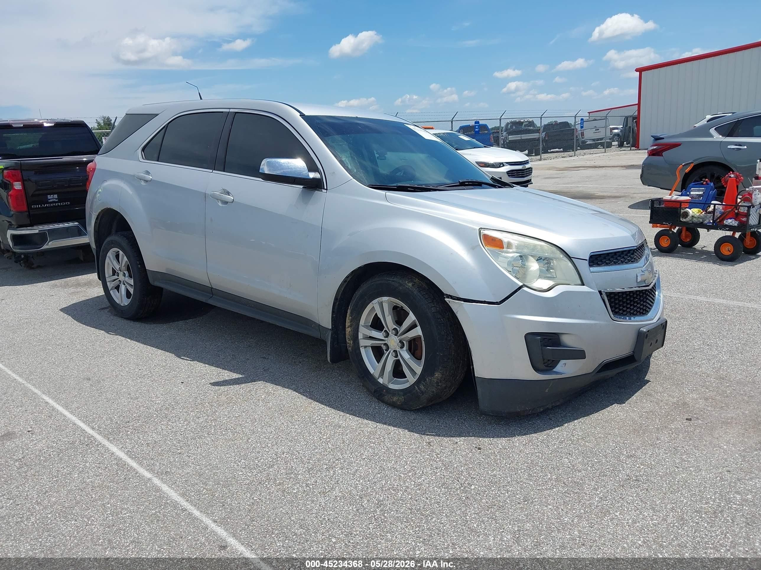 2012 Chevrolet Equinox Ls Silver vin: 2GNALBEK2C6326712