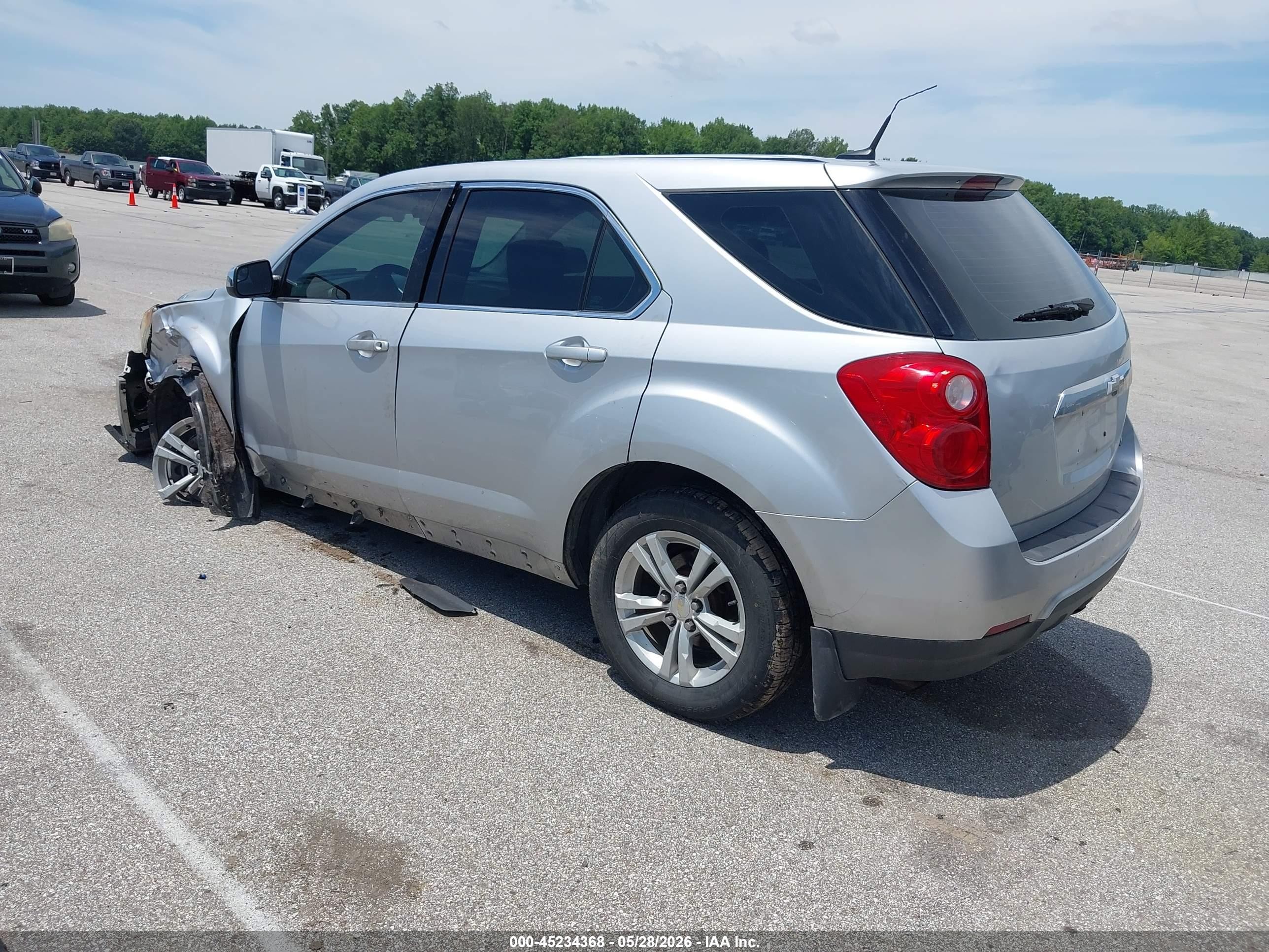 2012 Chevrolet Equinox Ls Silver vin: 2GNALBEK2C6326712