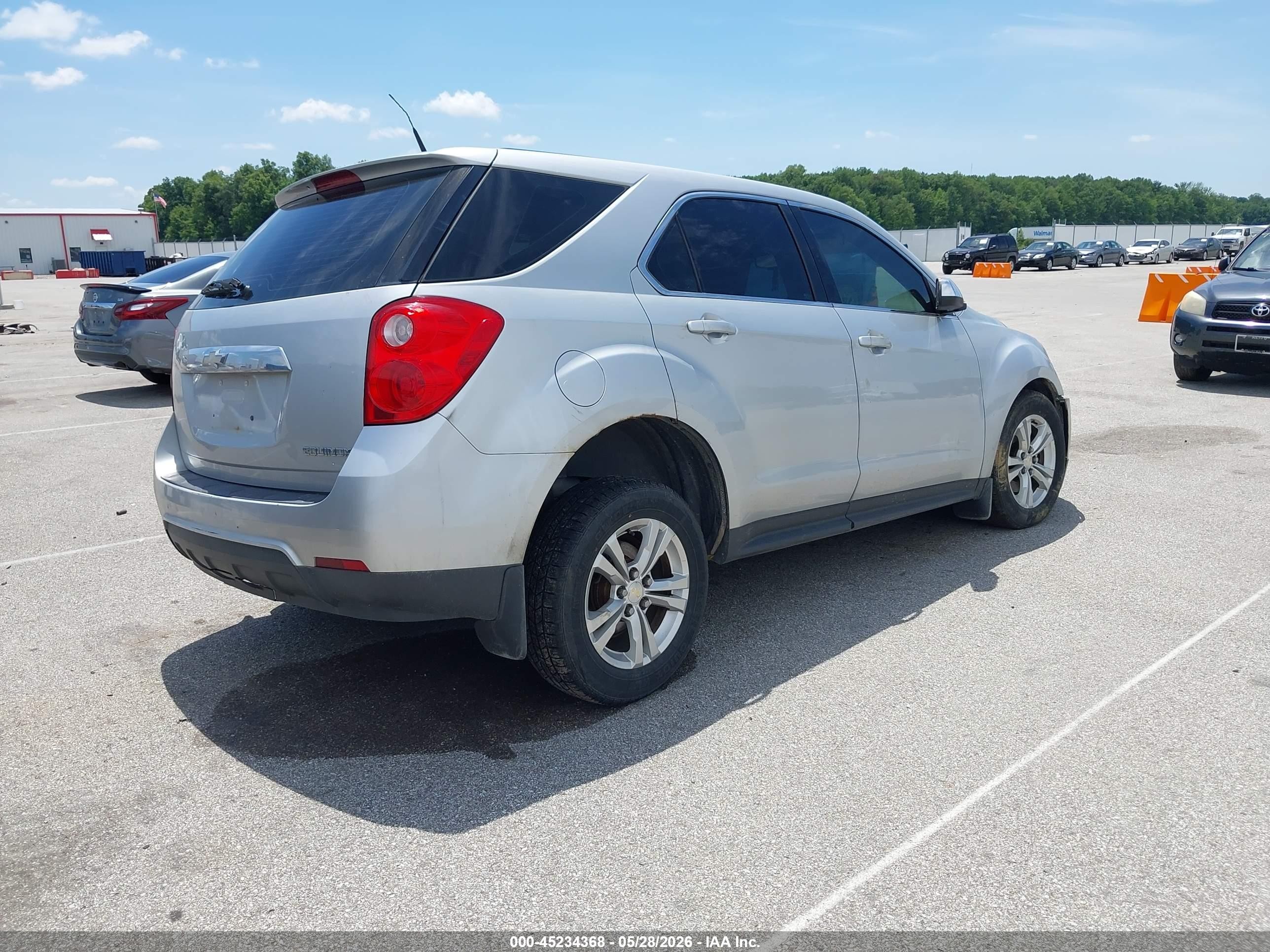 2012 Chevrolet Equinox Ls Silver vin: 2GNALBEK2C6326712