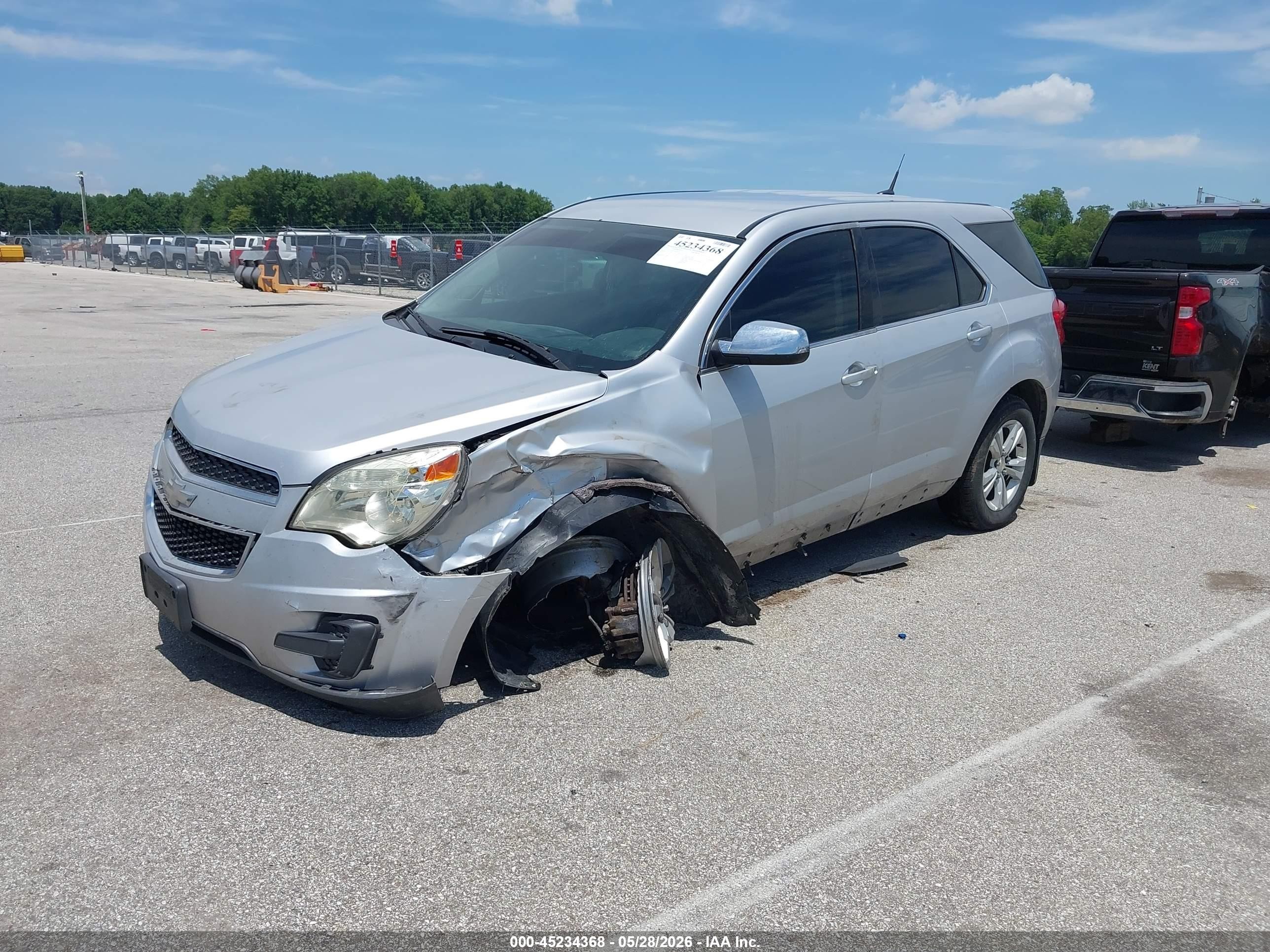 2012 Chevrolet Equinox Ls Silver vin: 2GNALBEK2C6326712