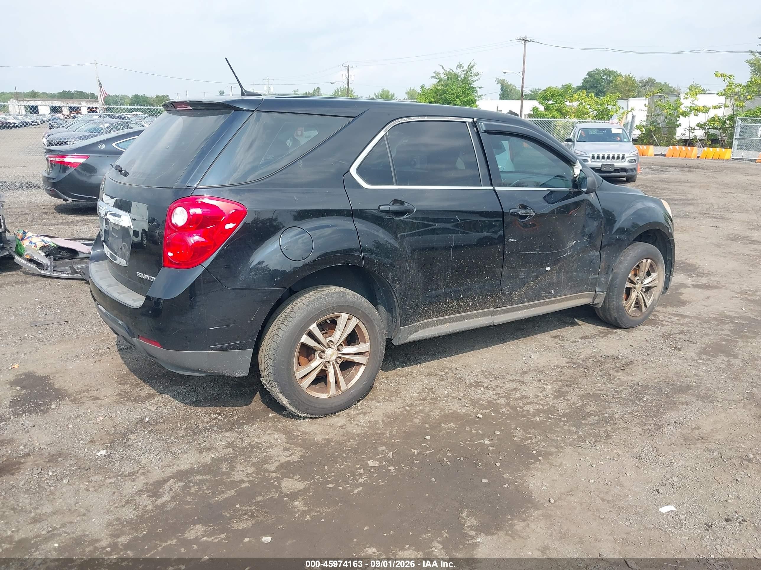 2013 Chevrolet Equinox Ls Черный vin: 2GNALBEK2D1196395