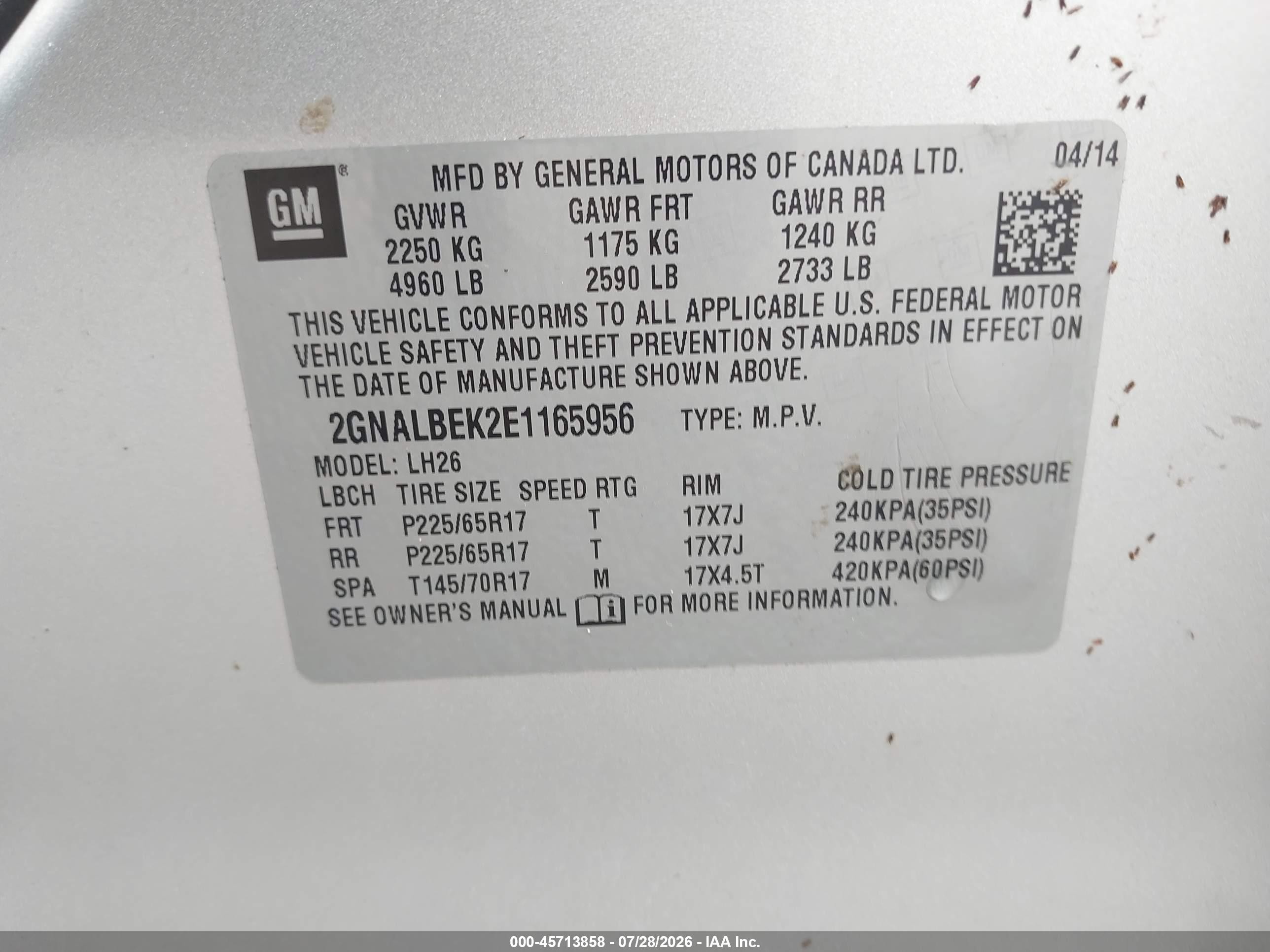 2014 Chevrolet Equinox Lt Silver vin: 2GNALBEK2E1165956