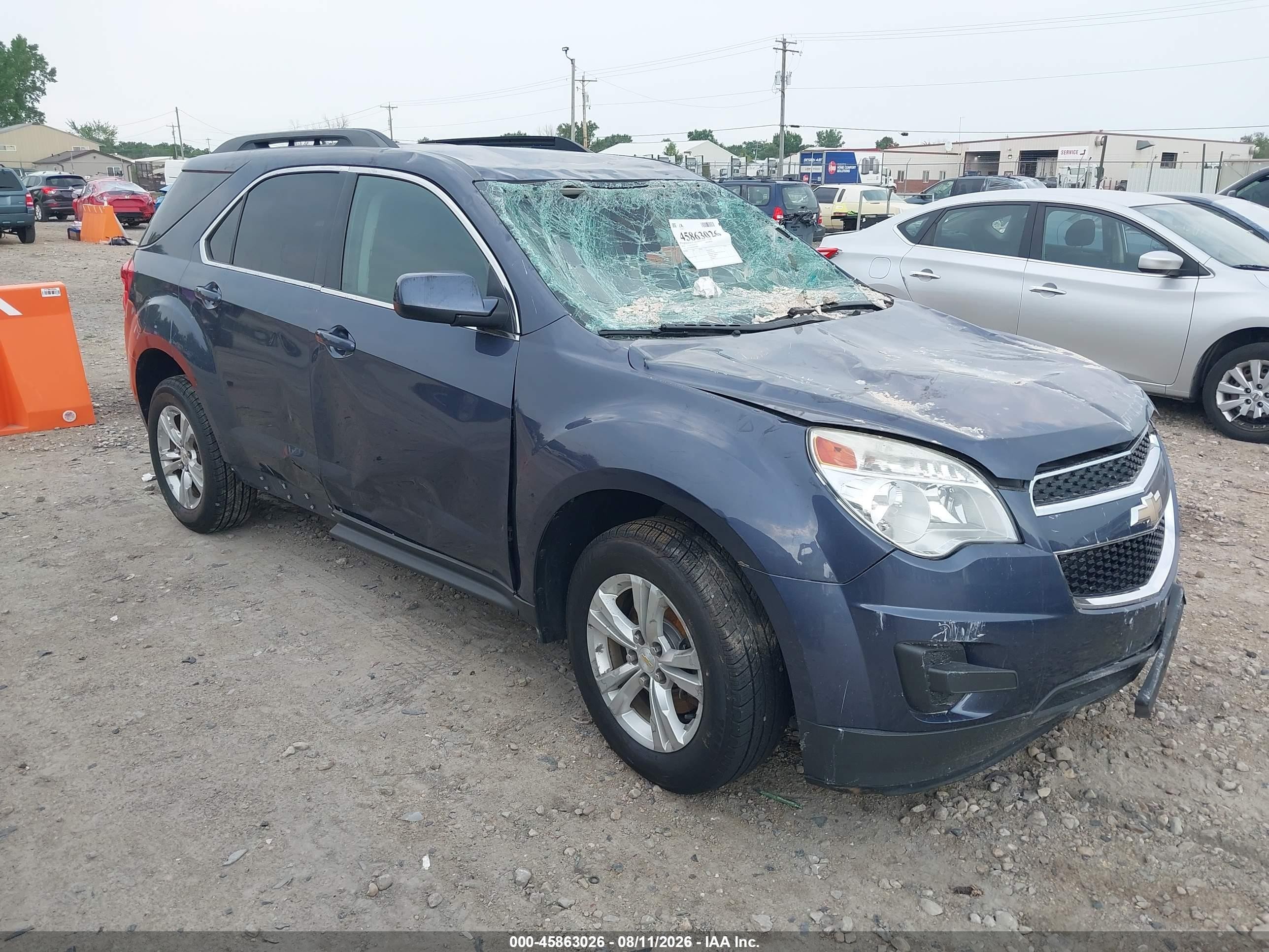 2014 Chevrolet Equinox Lt Blue vin: 2GNALBEK2E6366467