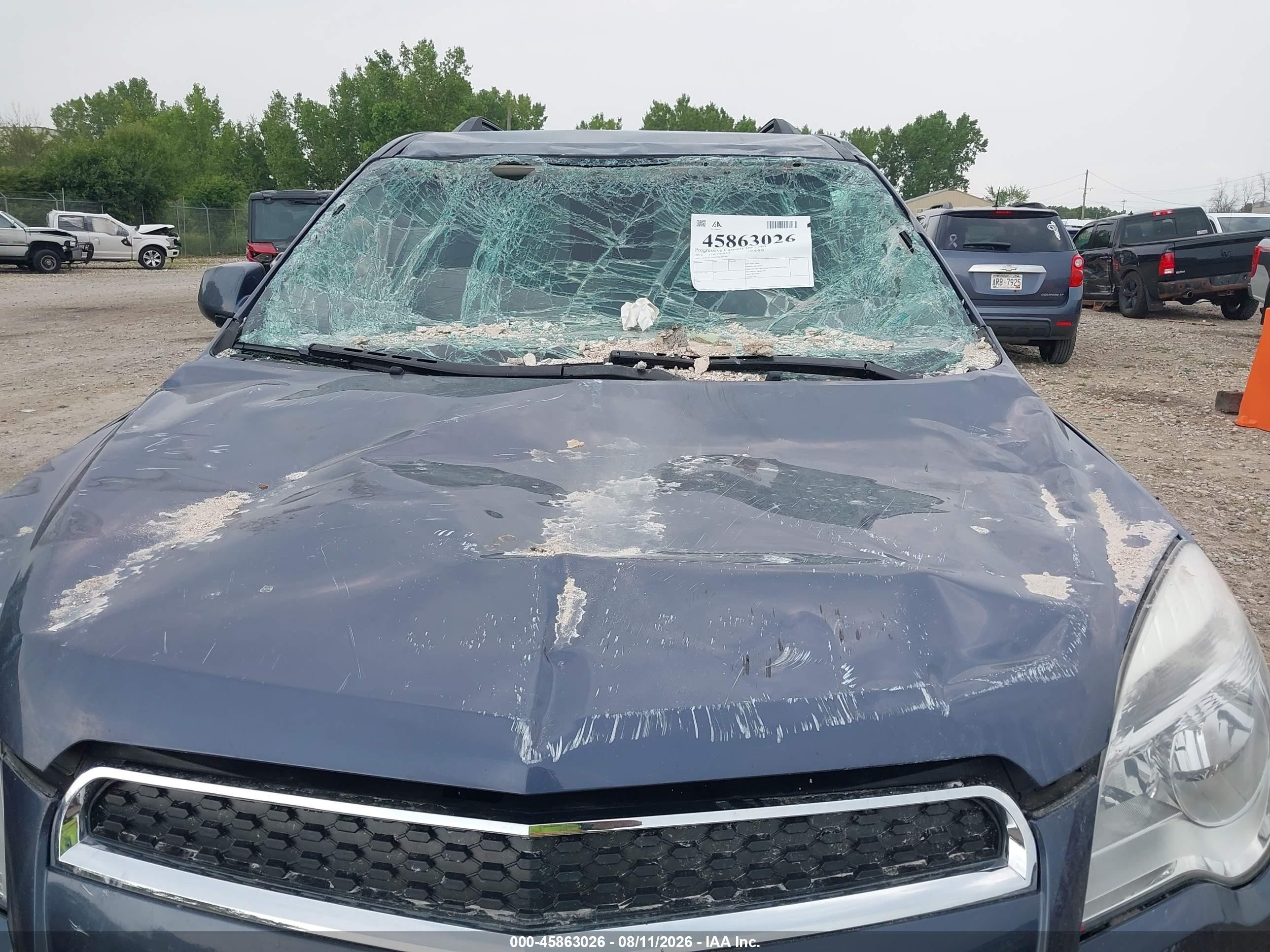 2014 Chevrolet Equinox Lt Синий vin: 2GNALBEK2E6366467