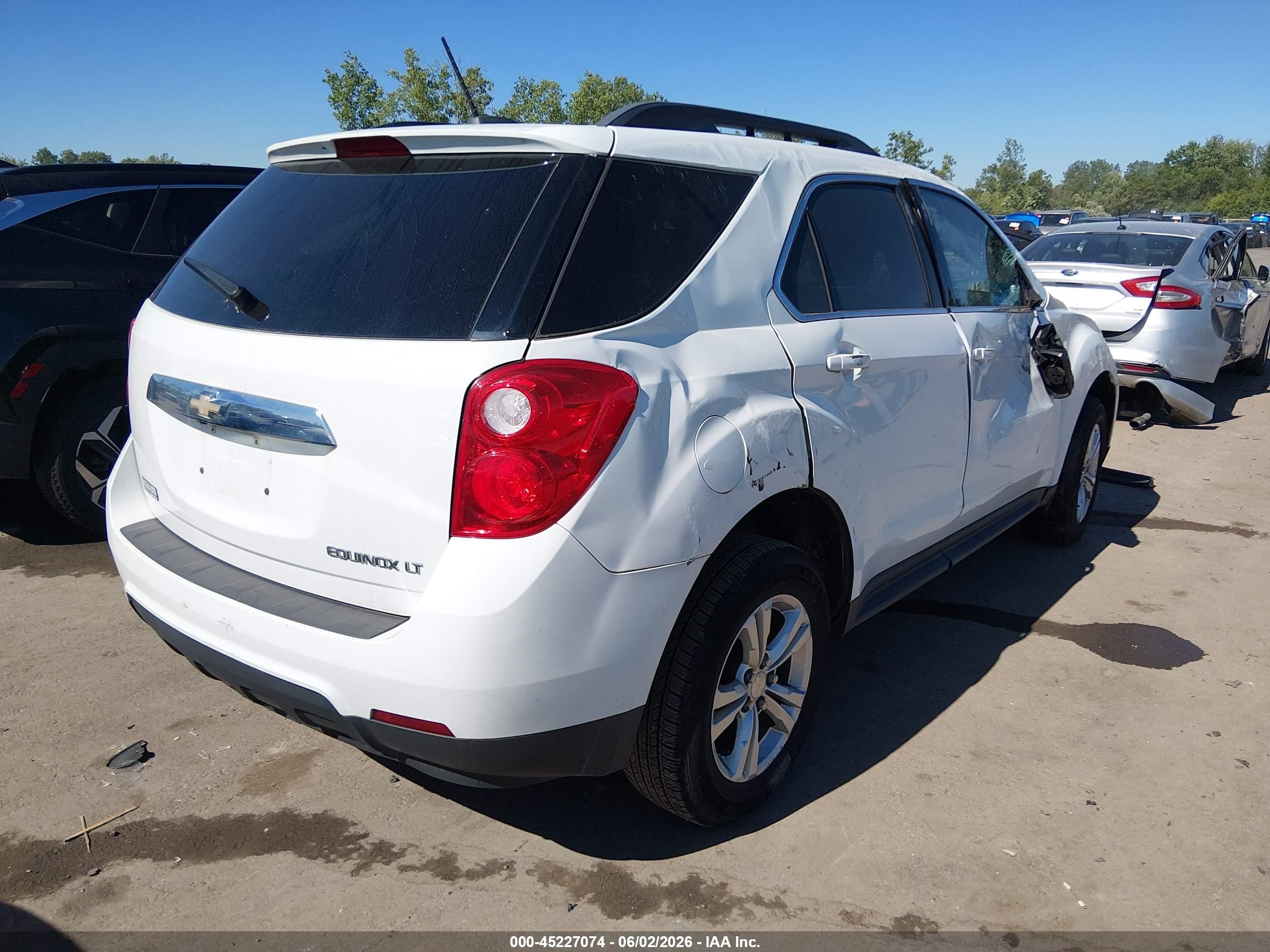2015 Chevrolet Equinox 1lt White vin: 2GNALBEK2F1147118