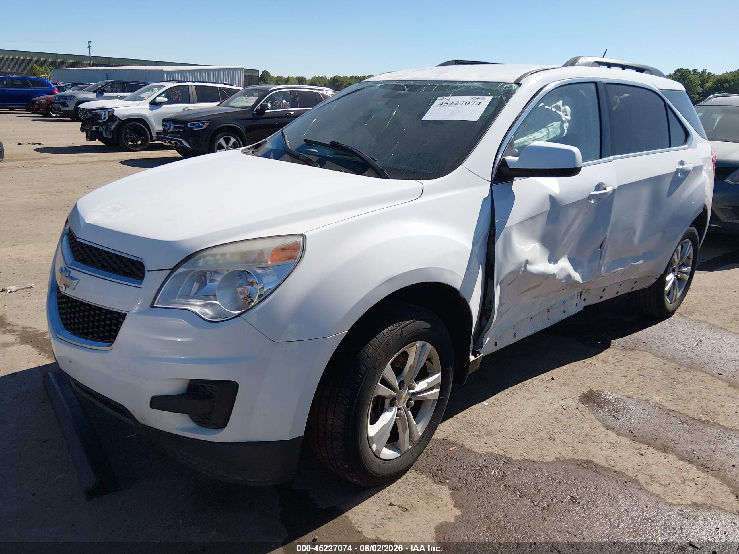 2015 Chevrolet Equinox 1lt White vin: 2GNALBEK2F1147118