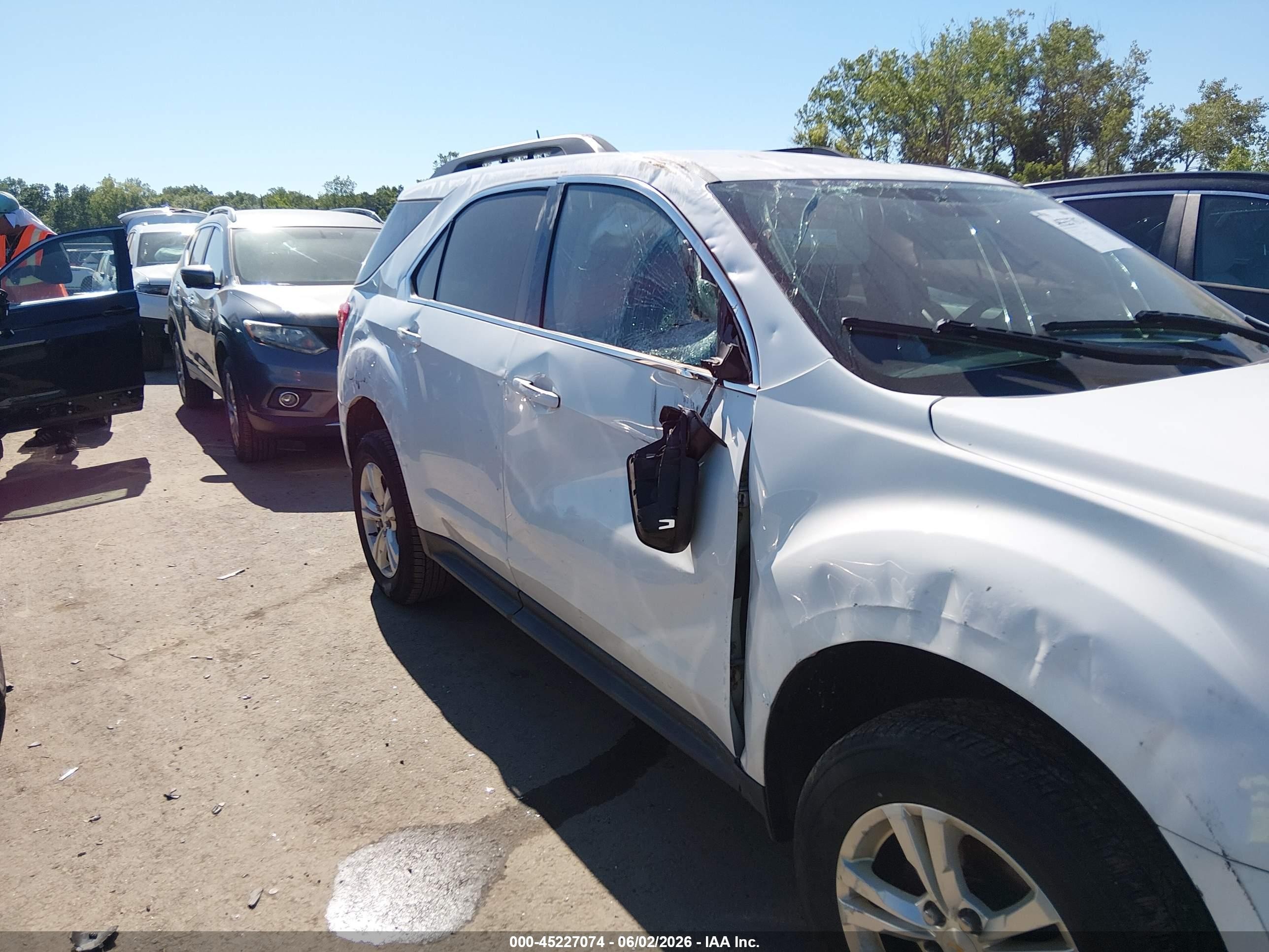 2015 Chevrolet Equinox 1lt White vin: 2GNALBEK2F1147118