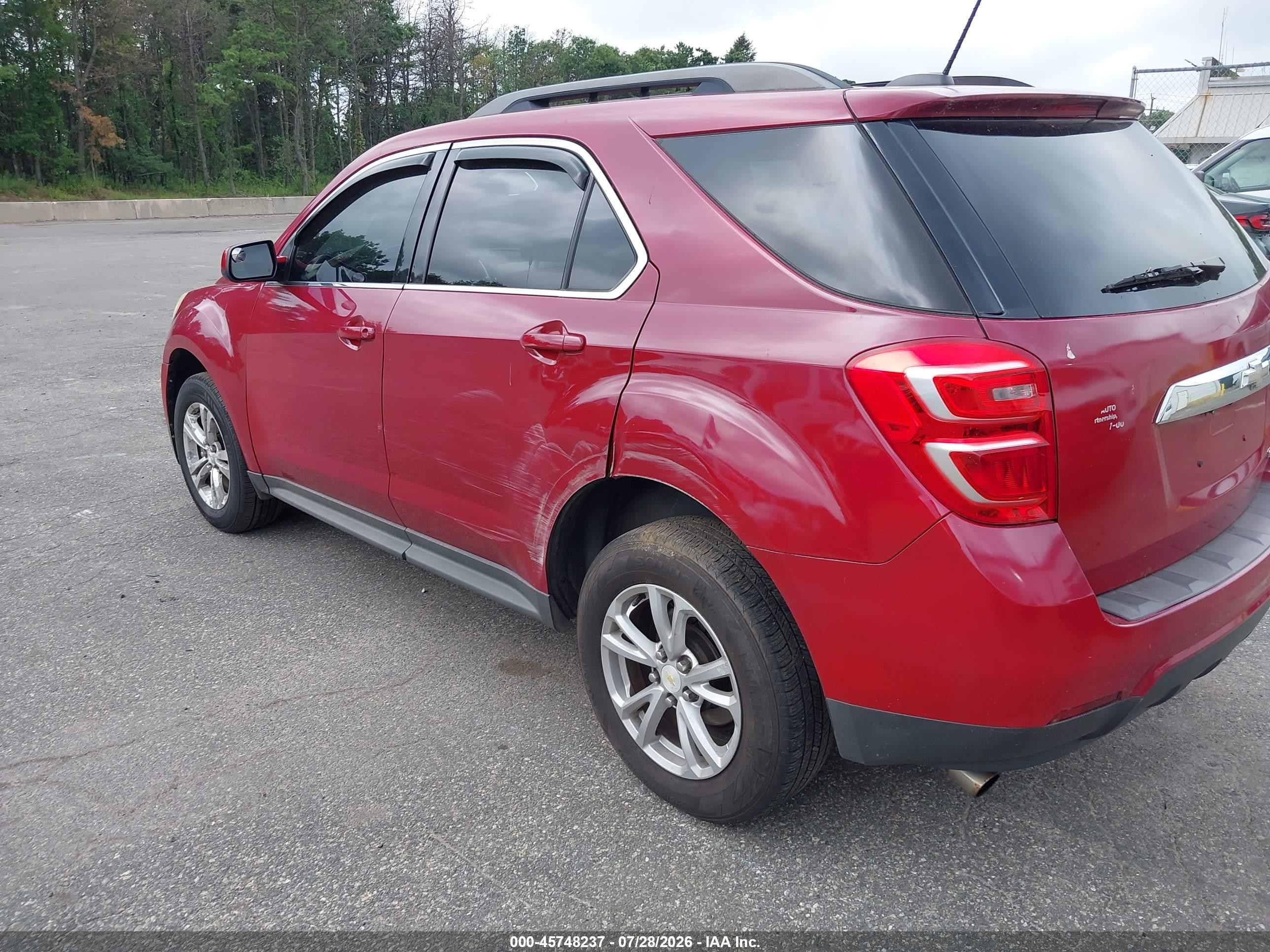 2015 Chevrolet Equinox Lt Red vin: 2GNALBEK2F1157213