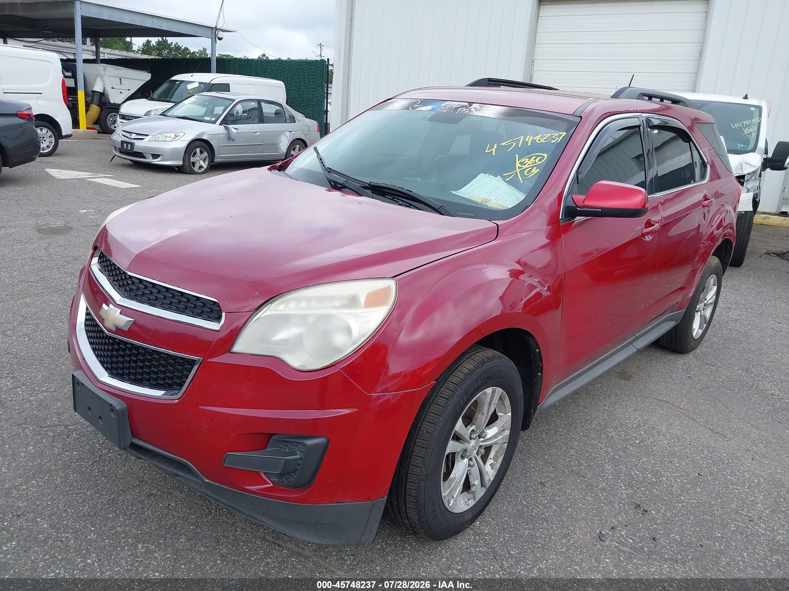 2015 Chevrolet Equinox Lt Red vin: 2GNALBEK2F1157213