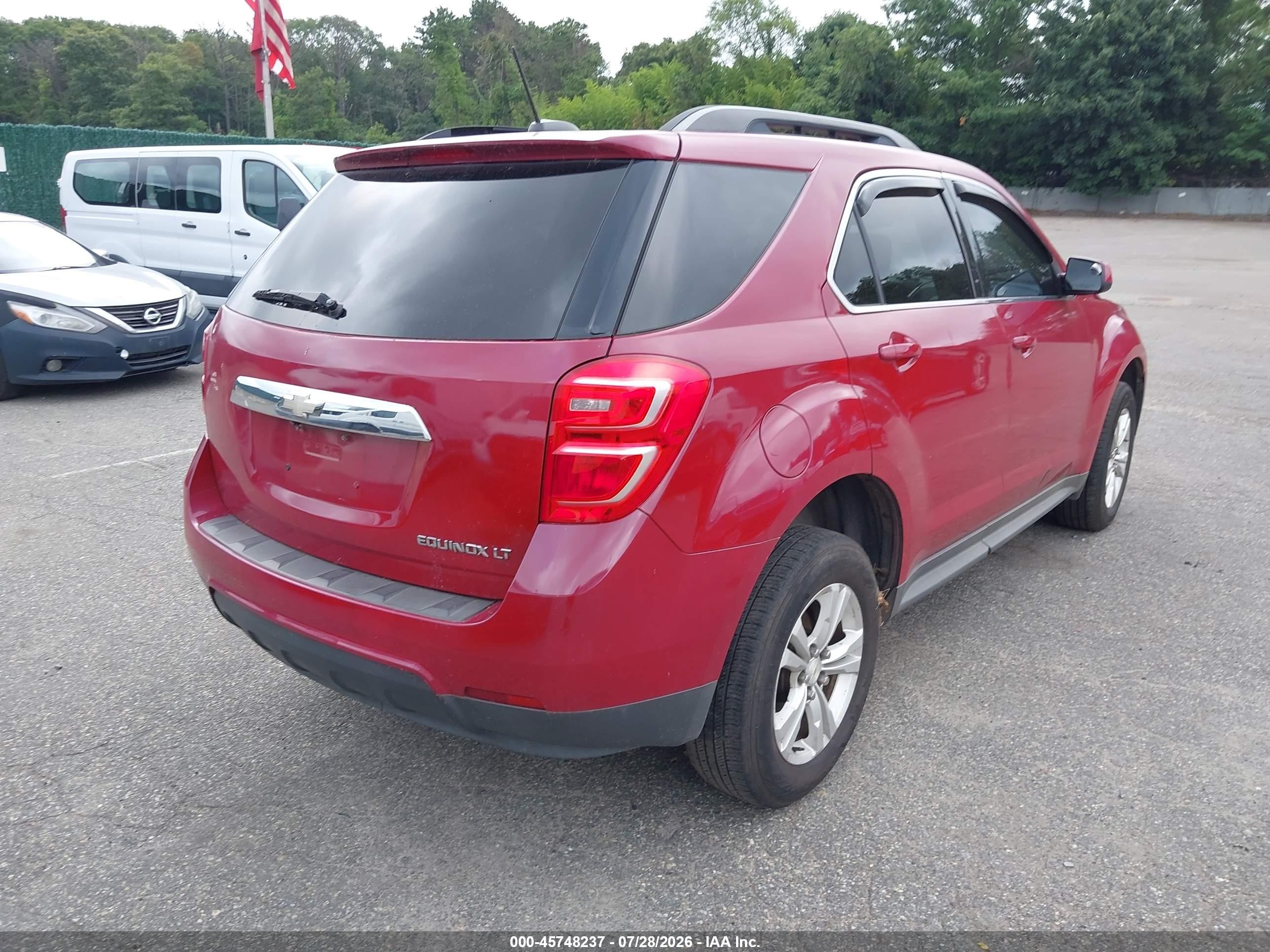 2015 Chevrolet Equinox Lt Red vin: 2GNALBEK2F1157213