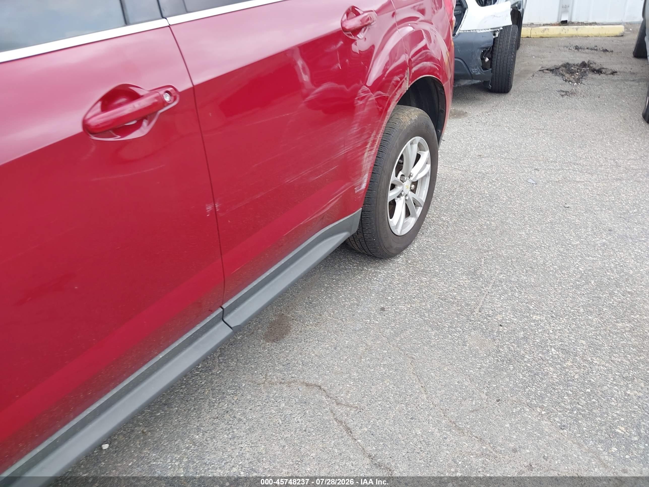 2015 Chevrolet Equinox Lt Red vin: 2GNALBEK2F1157213