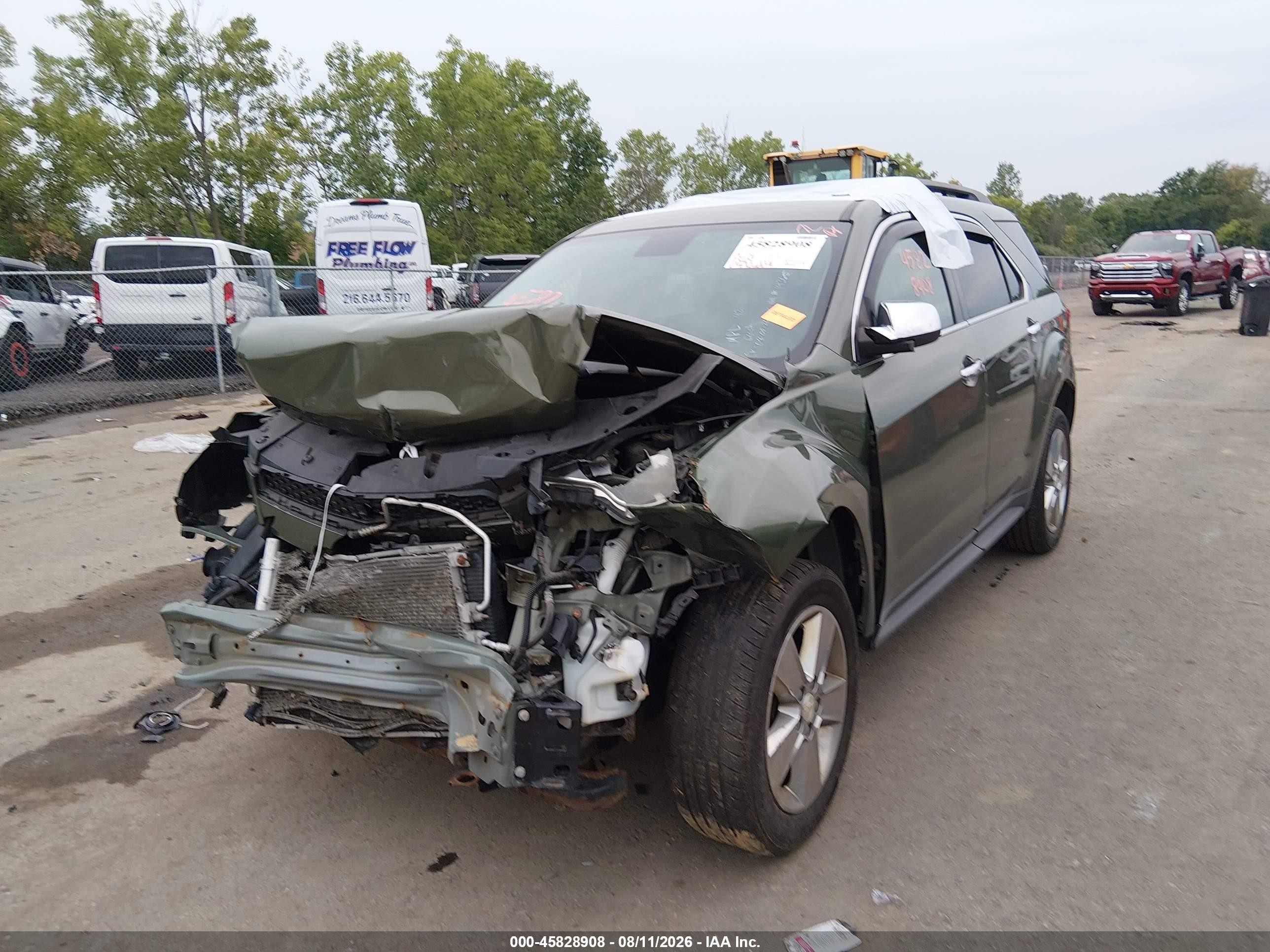 2015 Chevrolet Equinox Lt Green vin: 2GNALBEK2F6152127