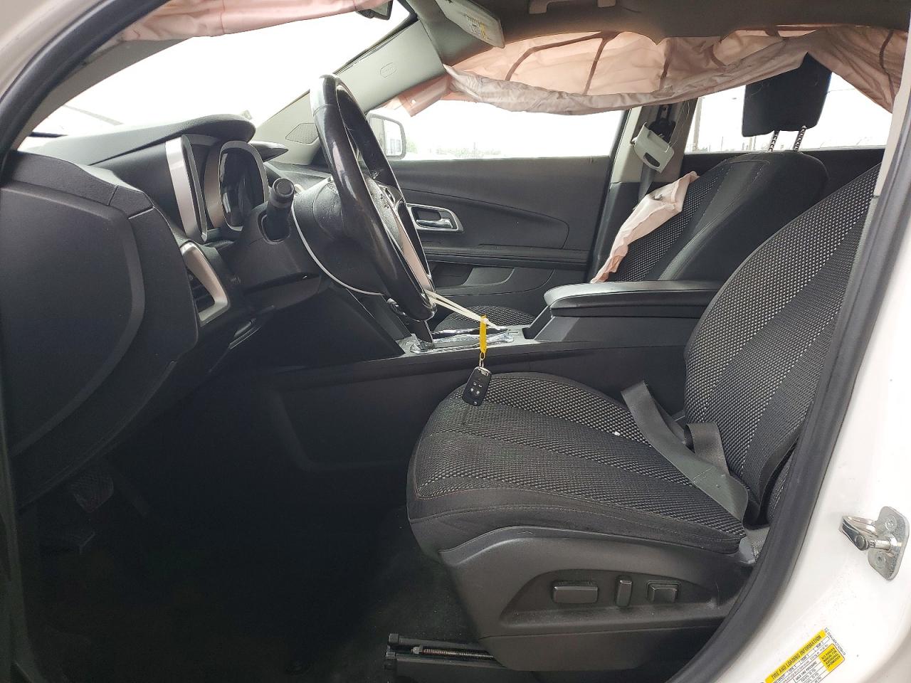2015 Chevrolet Equinox Lt White vin: 2GNALBEK2F6299418