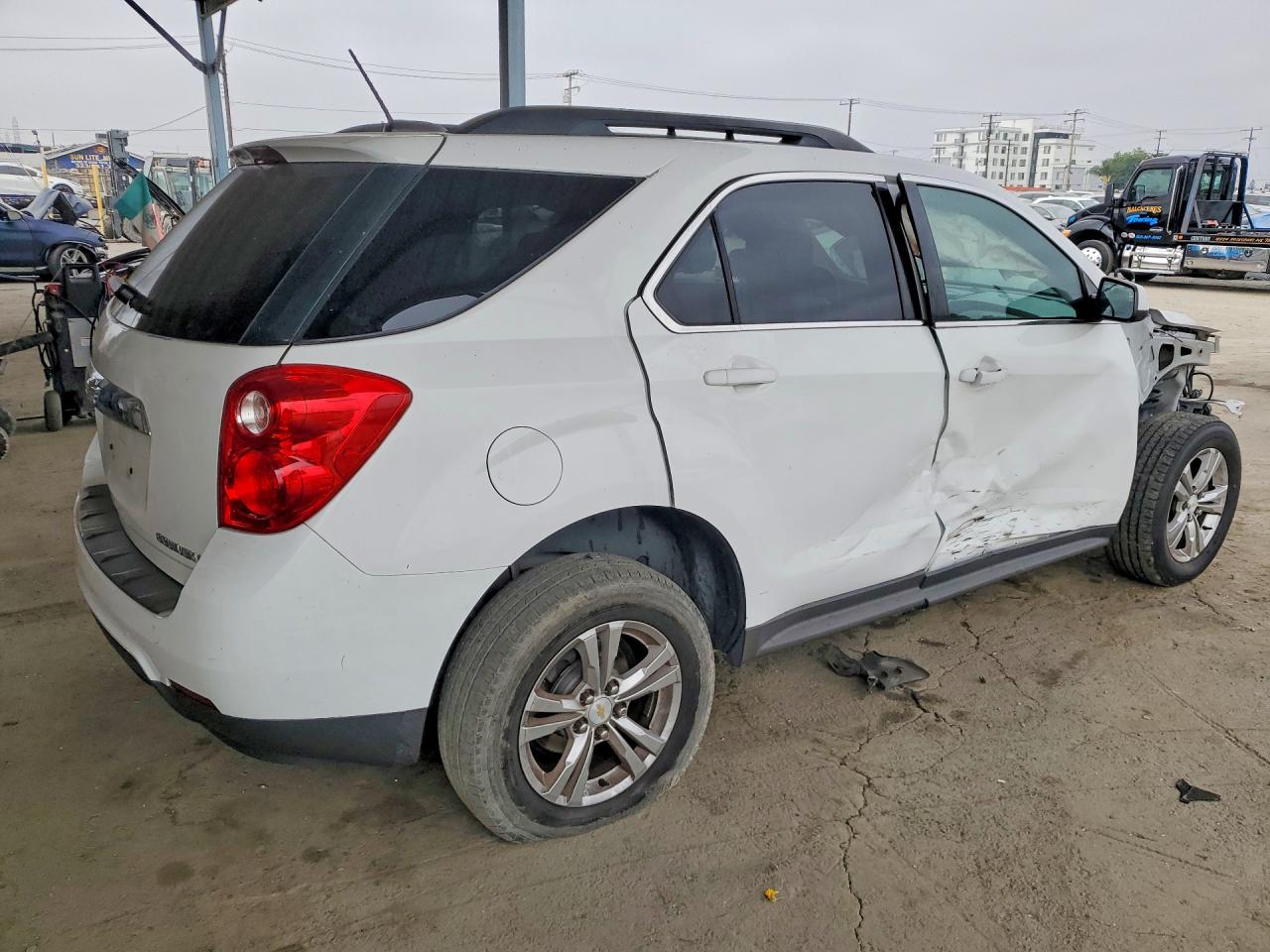 2015 Chevrolet Equinox Lt White vin: 2GNALBEK2F6299418
