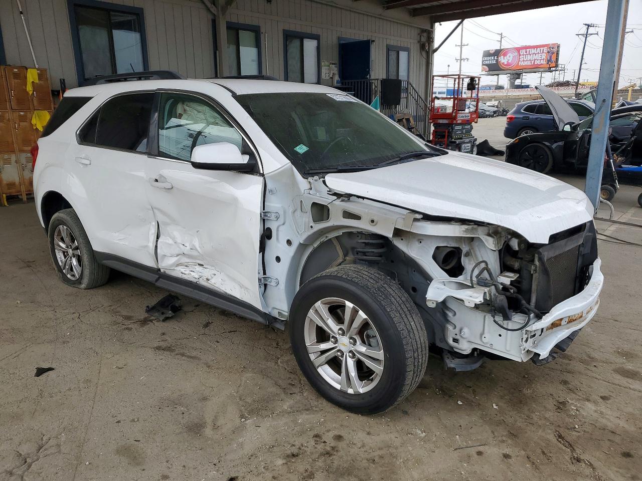 2015 Chevrolet Equinox Lt White vin: 2GNALBEK2F6299418