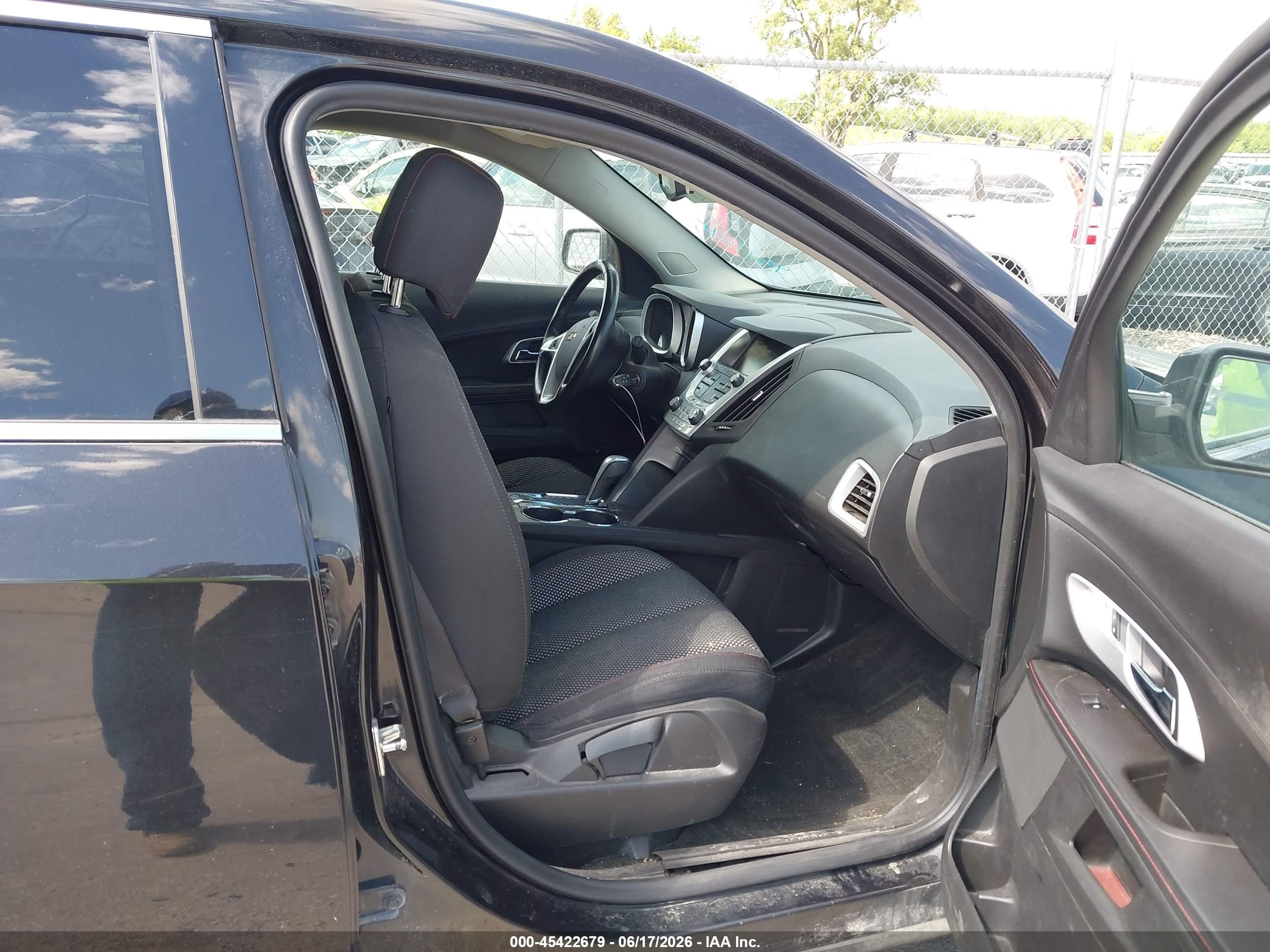 2015 Chevrolet Equinox 1lt Black vin: 2GNALBEK2F6317111