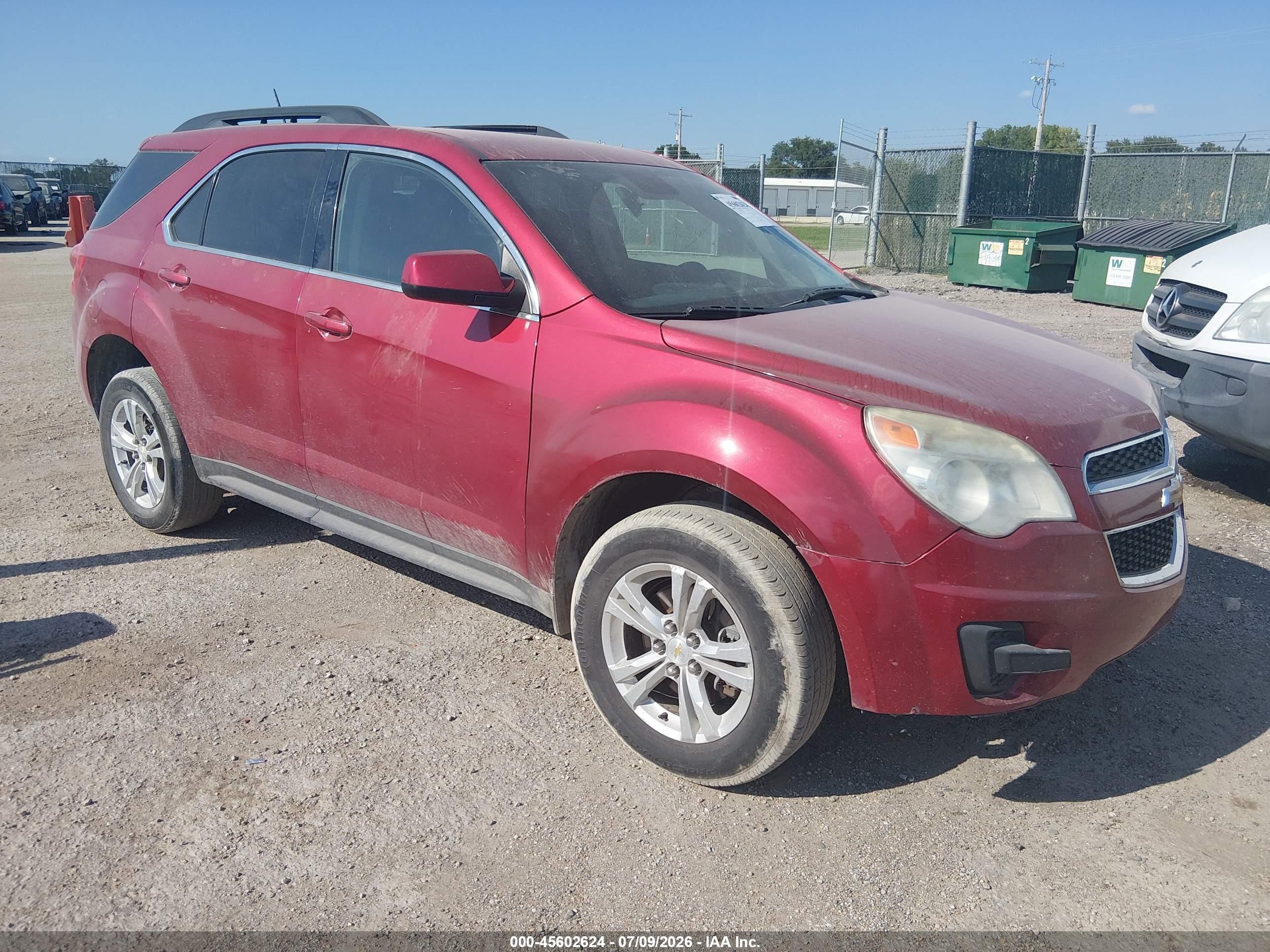 2015 Chevrolet Equinox Lt Red vin: 2GNALBEK2F6332711