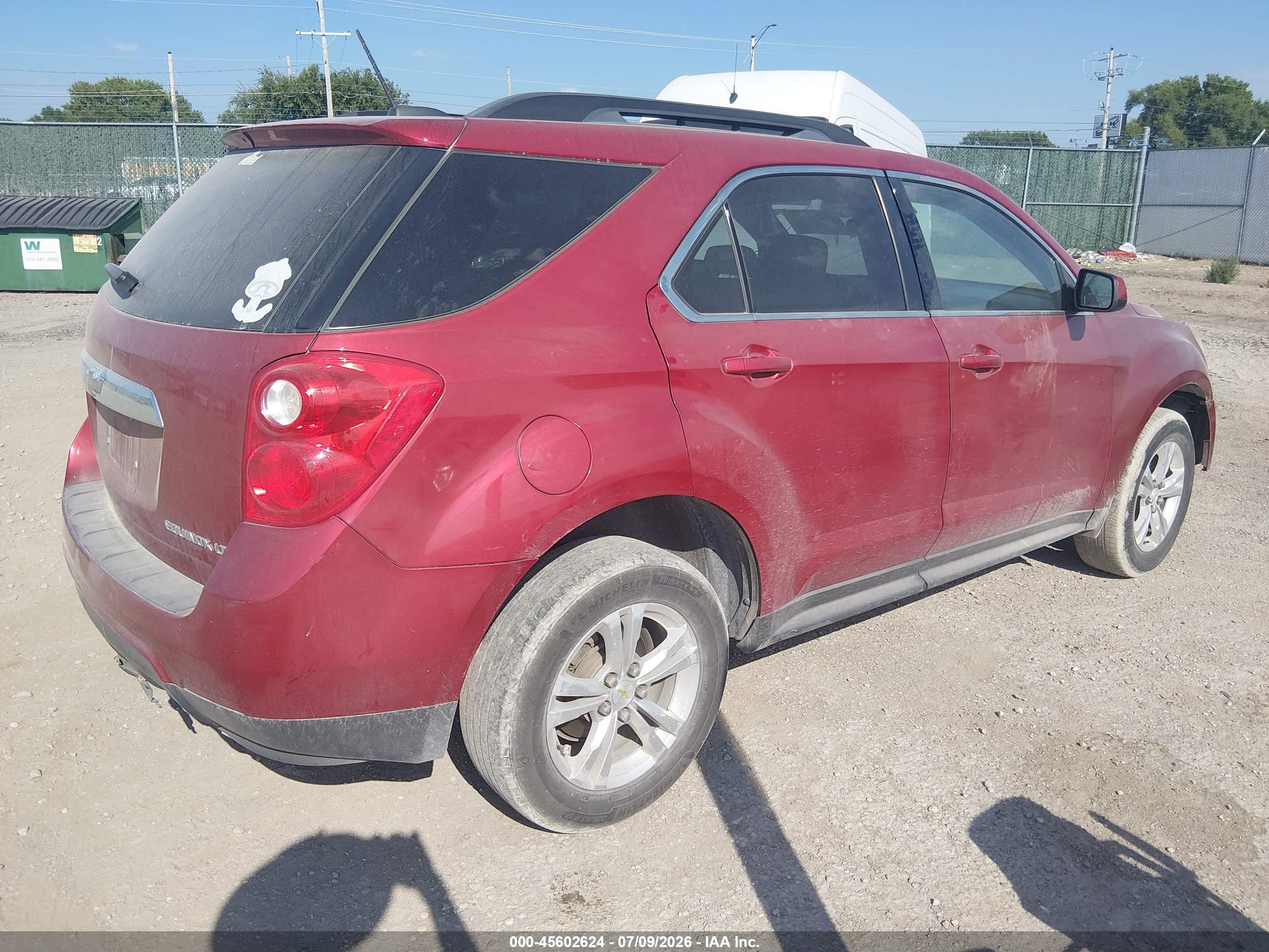2015 Chevrolet Equinox Lt Red vin: 2GNALBEK2F6332711