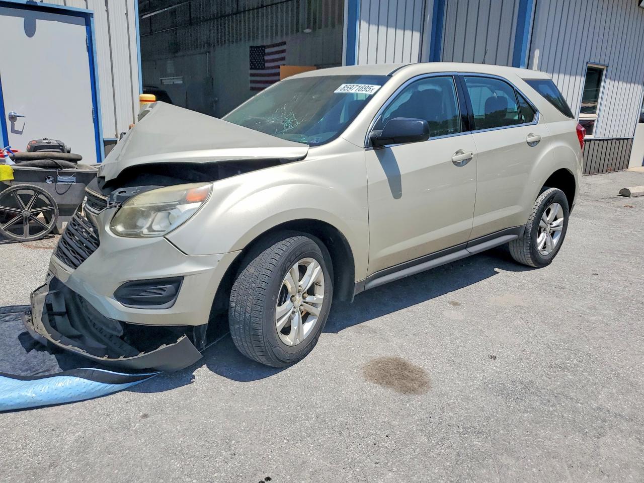 2016 Chevrolet Equinox Ls Cream vin: 2GNALBEK2G1131695