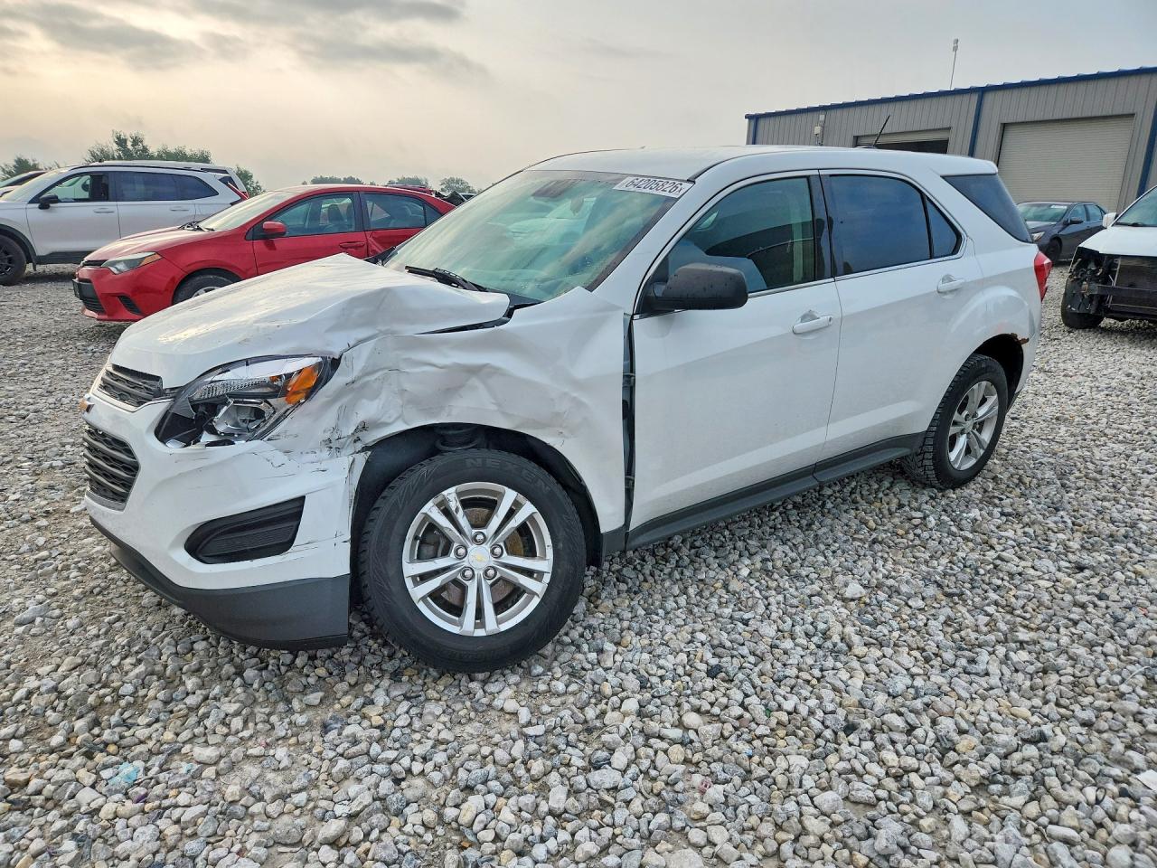 2016 Chevrolet Equinox Ls White vin: 2GNALBEK2G6159094