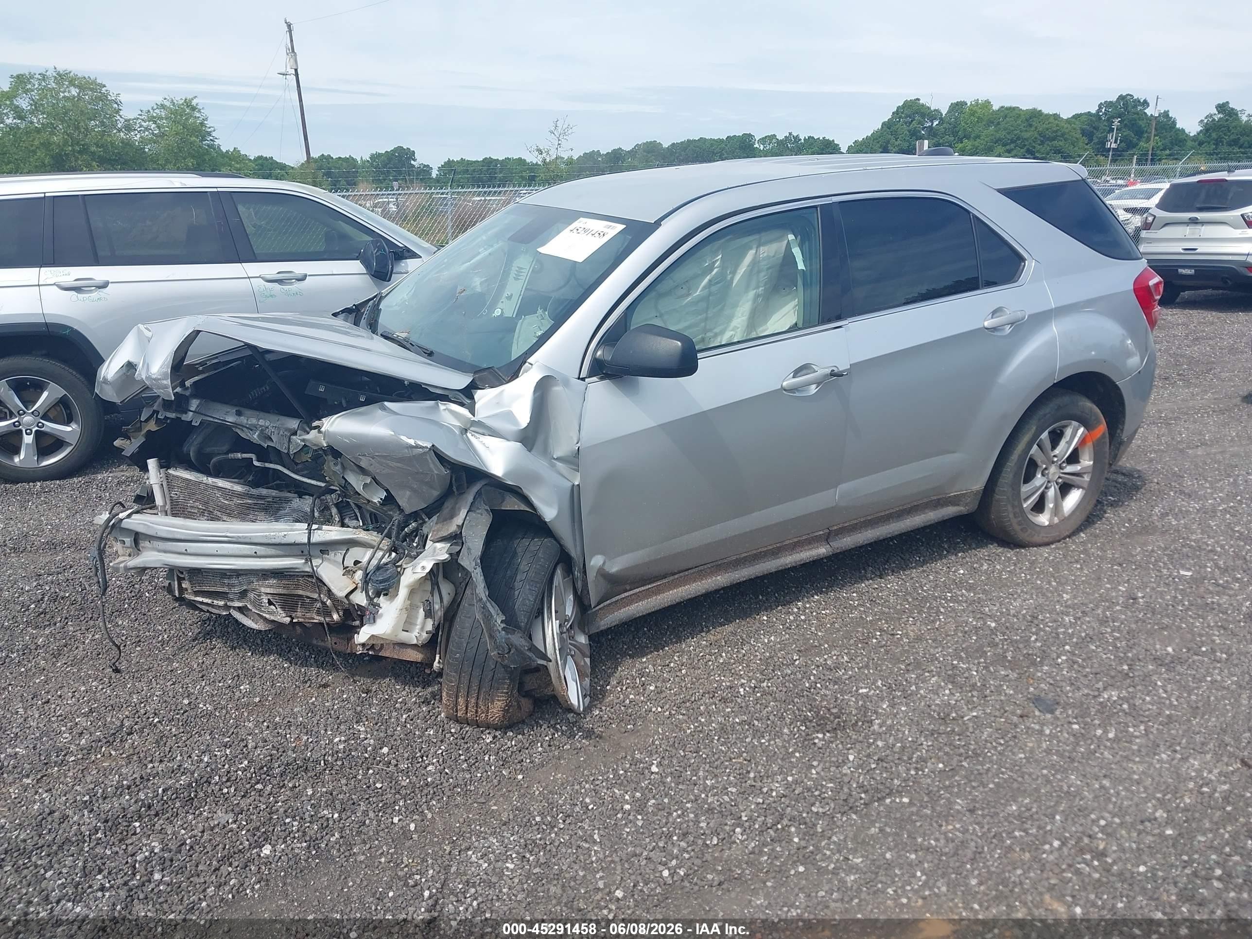 2017 Chevrolet Equinox Ls Silver vin: 2GNALBEK2H1610040