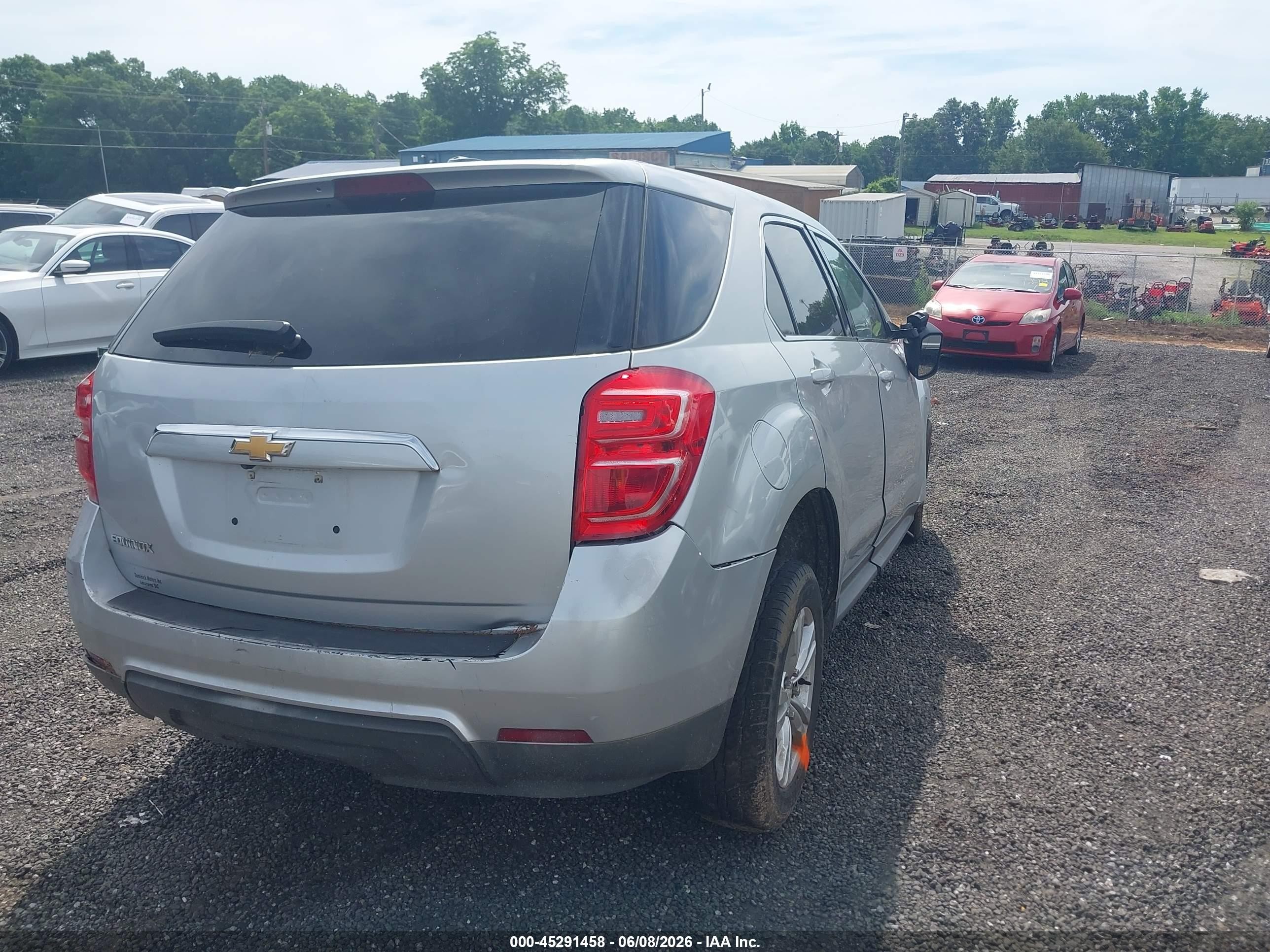 2017 Chevrolet Equinox Ls Silver vin: 2GNALBEK2H1610040