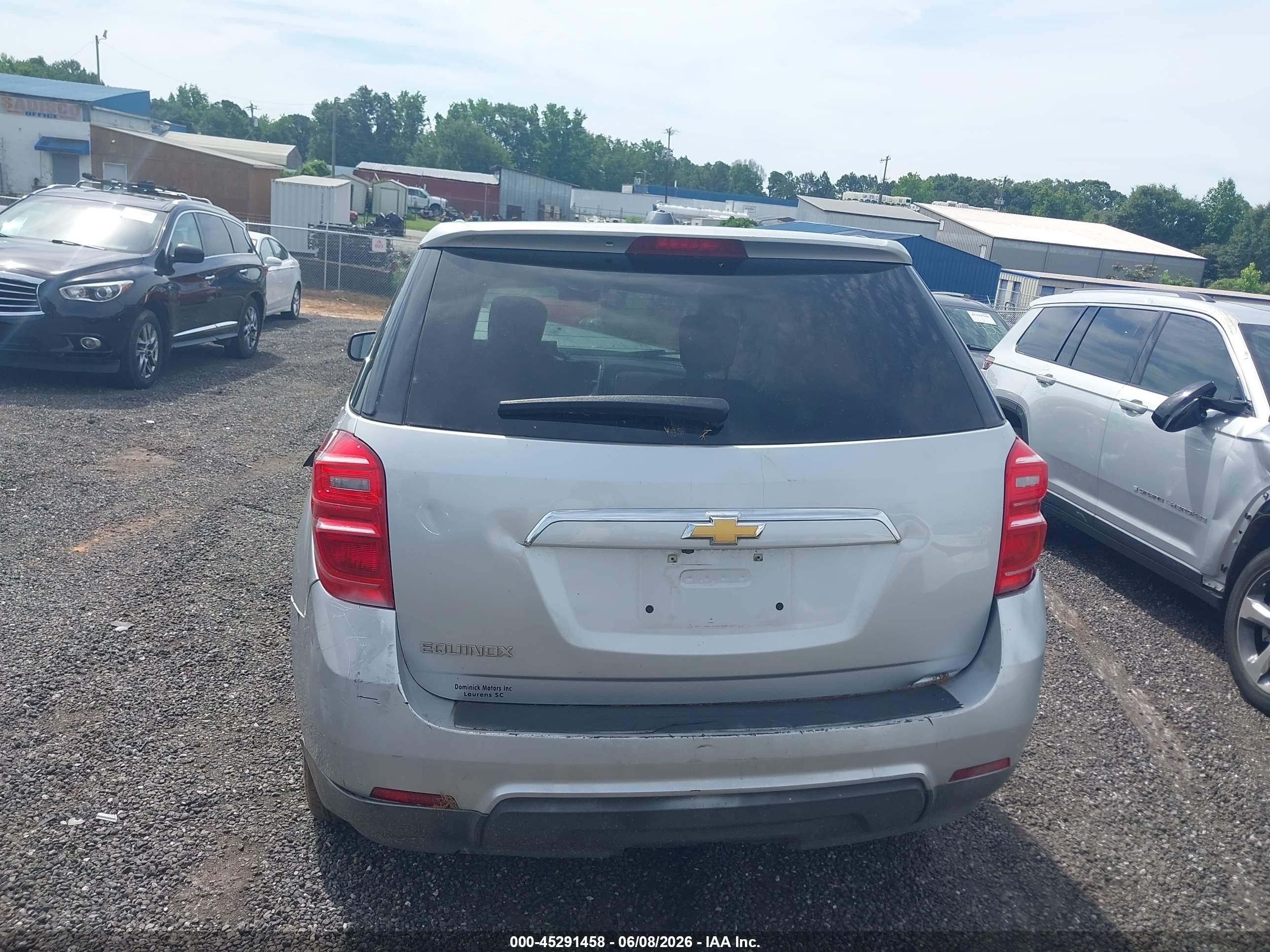 2017 Chevrolet Equinox Ls Silver vin: 2GNALBEK2H1610040