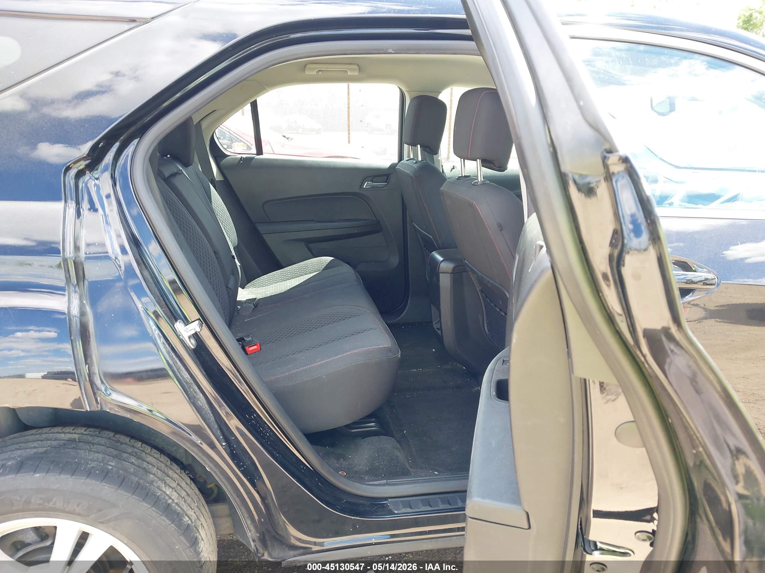 2012 Chevrolet Equinox Ls Black vin: 2GNALBEK3C1127309