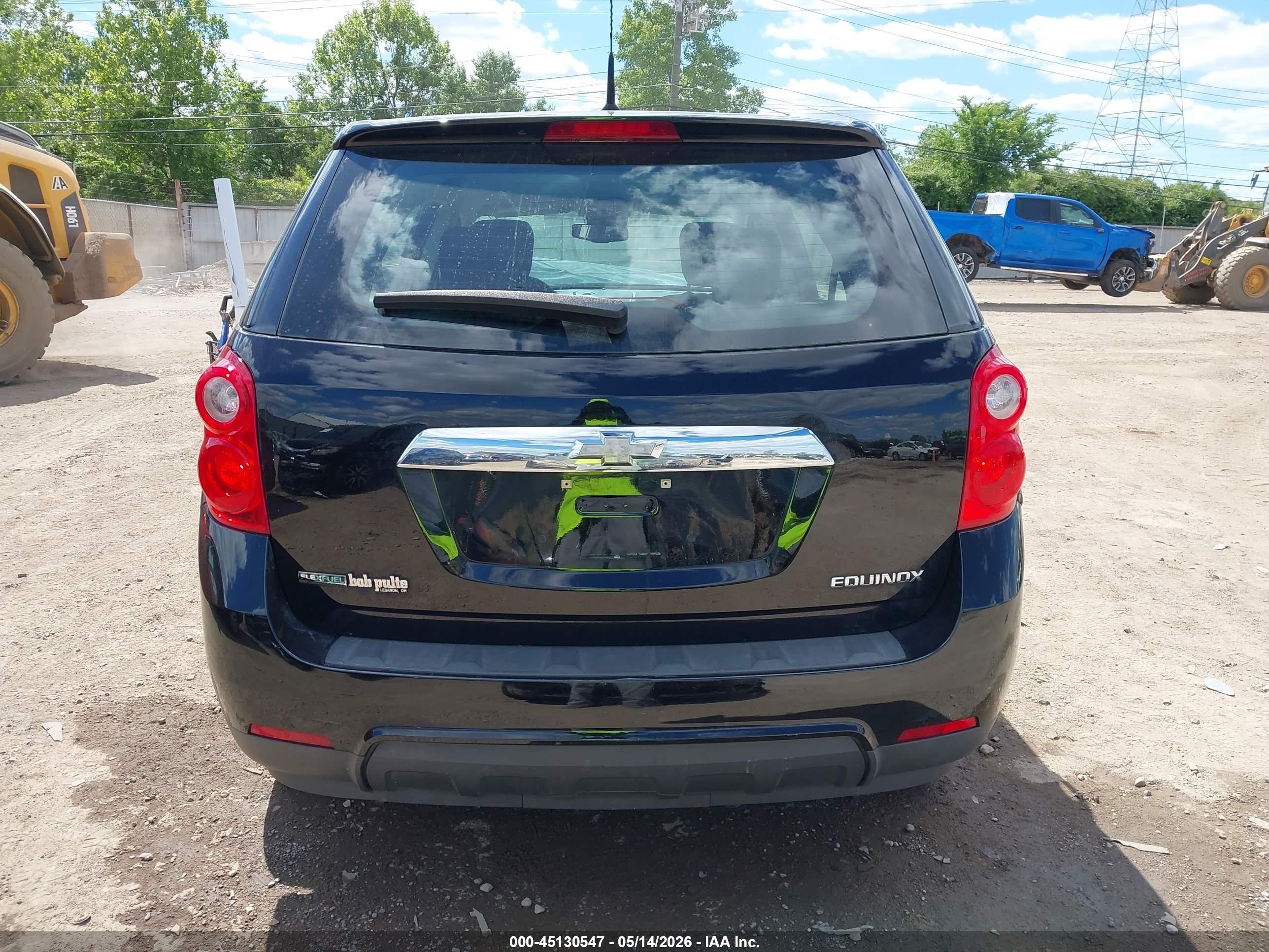 2012 Chevrolet Equinox Ls Black vin: 2GNALBEK3C1127309