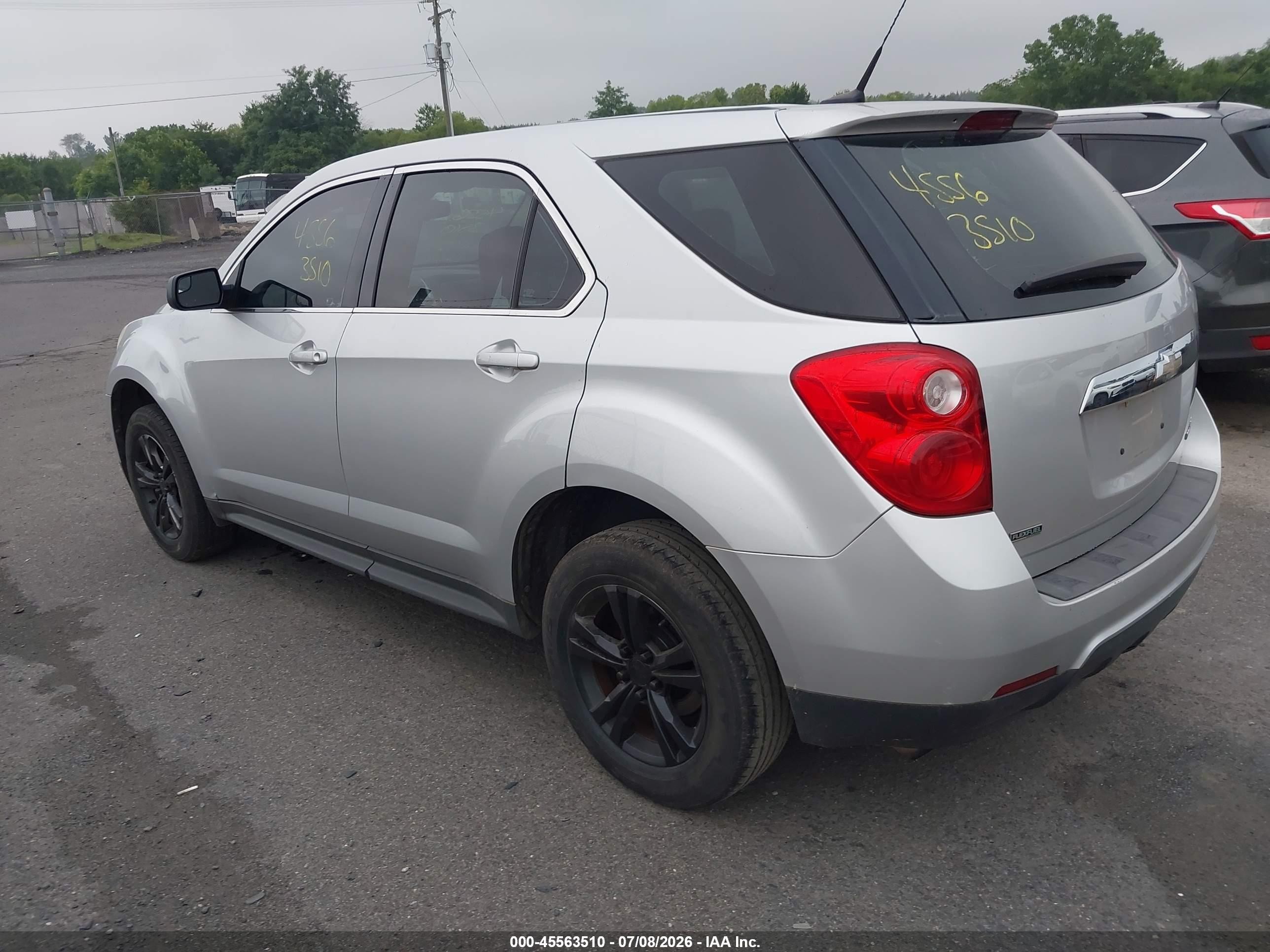 2012 Chevrolet Equinox Ls Silver vin: 2GNALBEK3C1240113