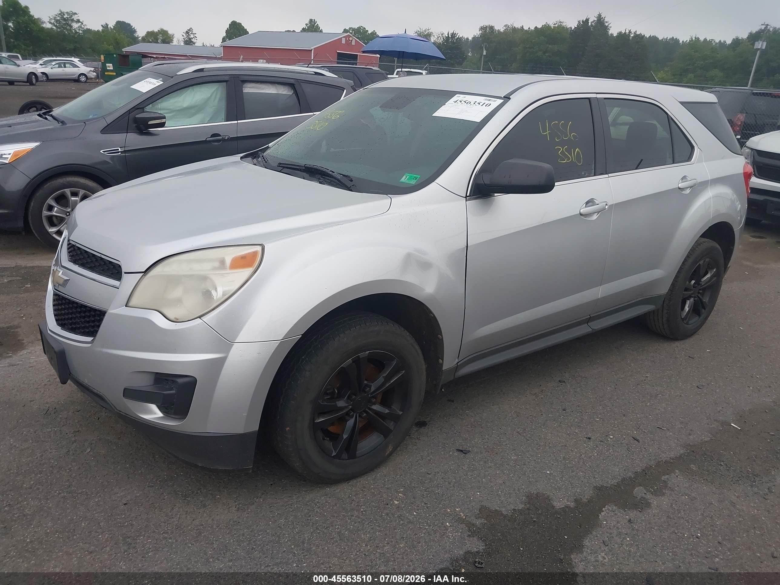 2012 Chevrolet Equinox Ls Silver vin: 2GNALBEK3C1240113